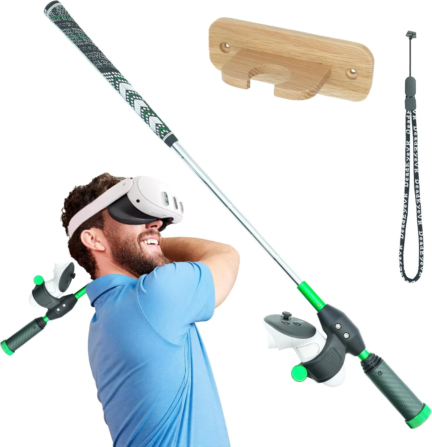 Mango para palo de golf DeadEyeVR DriVR Elite Chrome para Quest