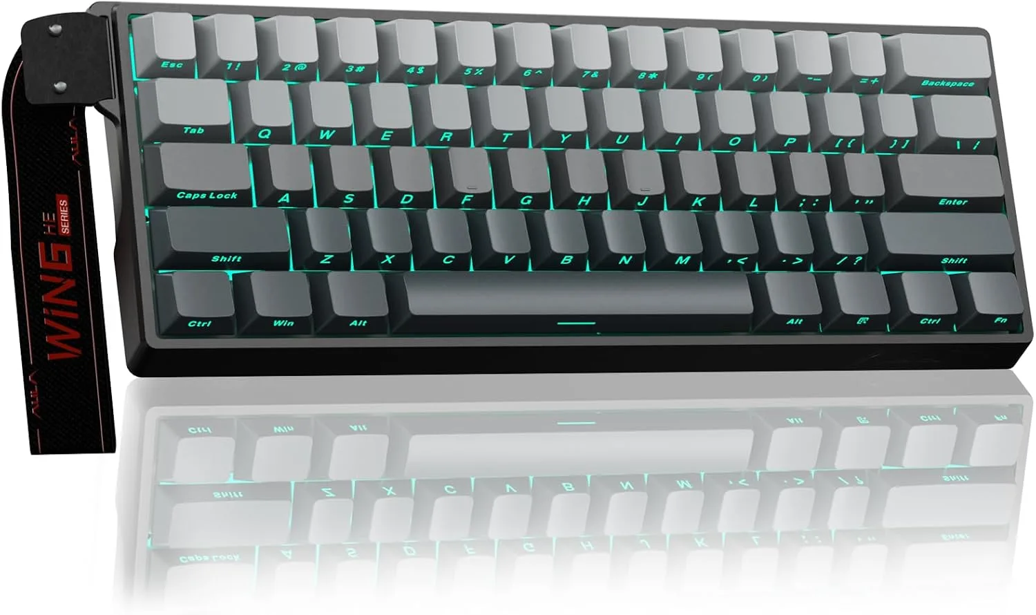Teclado Gamer Corbobo Aula WIN60 HE 60% Mecánico con Switch Magnético y RGB Gris Degradado
