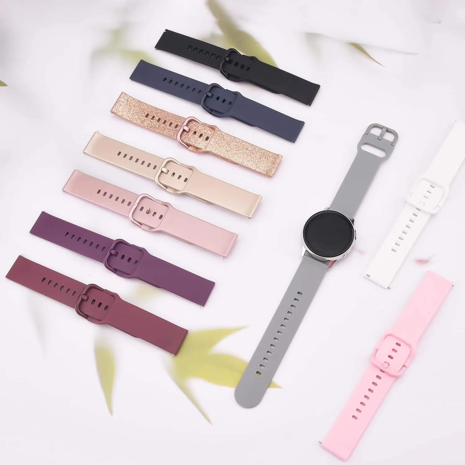 AK Band for Amazfit GTS 4 / GTS 4 Mini / GTS 3 / GTS 2 / GTS 2e / GTS 2 mini / GTS / GTR mini Bands, 20mm Soft Replacement Sport Strap for Amazfit Bip 3 / Bip 3 Pro / Bip U Pro / Bip / Bip Lite / Bip S / Bip S lite / Bip U Smart Watch Women Men