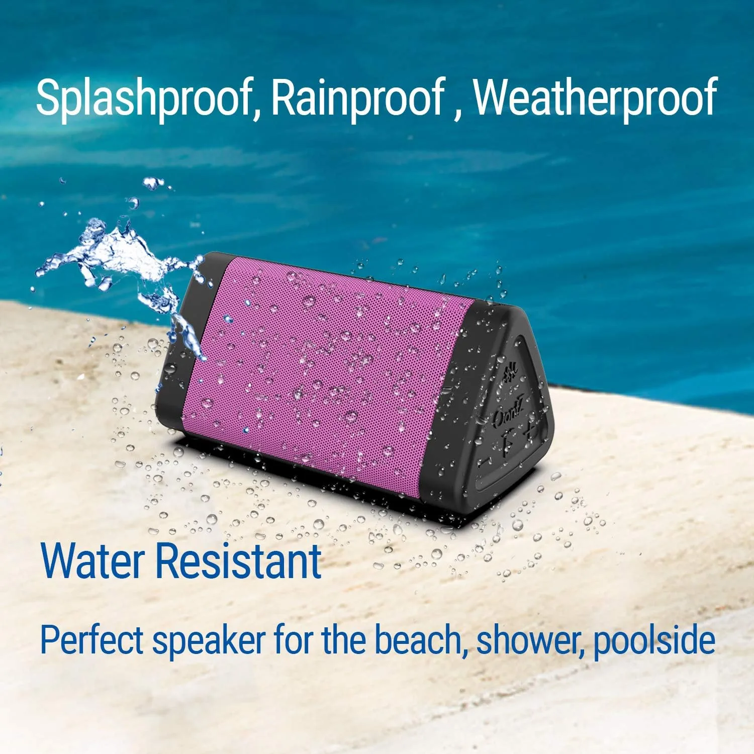 OontZ Angle 3 Gen 4 Portable Bluetooth Speaker, 12W, 24-Hour Playtime, Pink