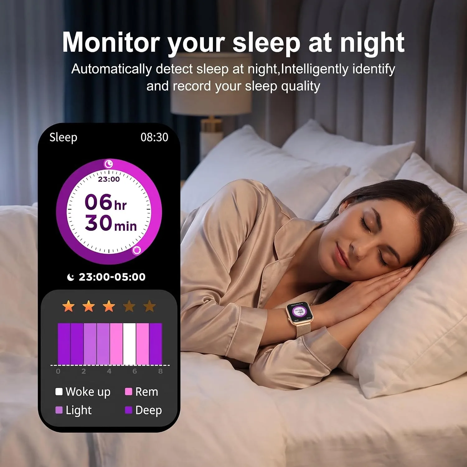 Smart Watch for Women with Bluetooth Call & Blood Pressure, 1.9" HD Screen
