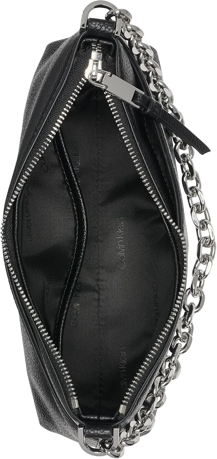 Calvin Klein Women's Zoe Top Zip Chain Crossbody
