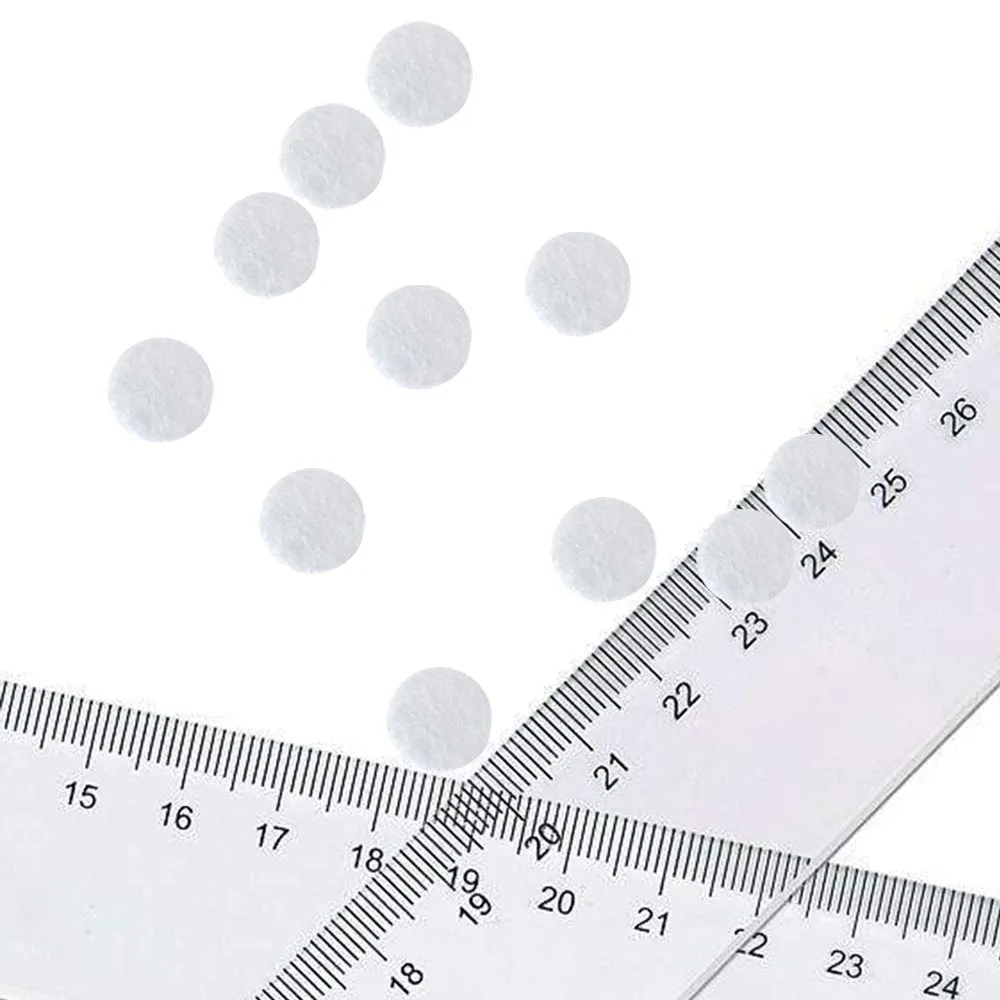 200 Pcs Microdermabrasion Cotton Filters, TopDirect Replacement 10 mm Diamond Dermabrasion Filters Facial Vacuum Filters Accesories Sponge Filter for Suction Microdermabrasion Machine White
