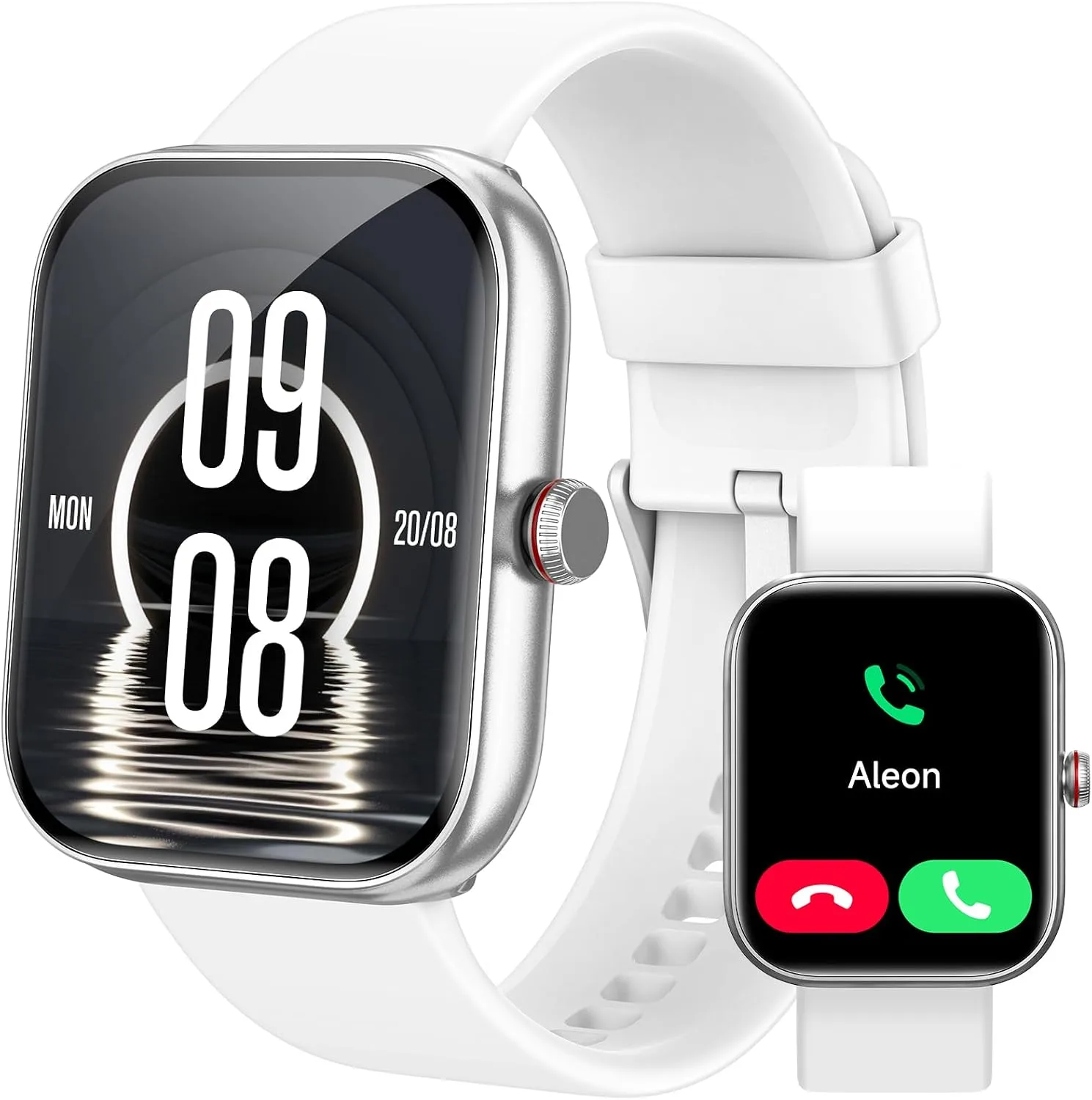 Smart Watch for Women Men, Smartwatch for iPhone & Android Bluetooth (Answer/Call) Built-in Alexa, 1.91" HD Fitness Tracker with 105+ Sport Modes, IP68 Waterproof, Sleep/Heart Rate/Stress Monitor