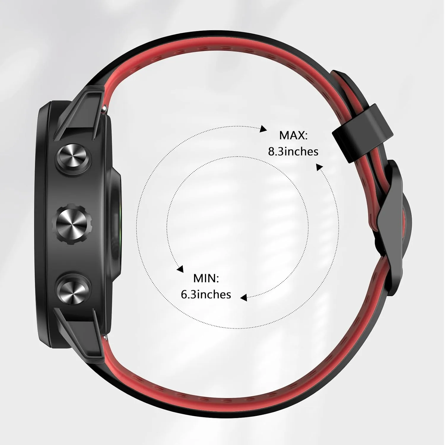 Compatible with Coros Pace 2/Apex 42mm/Apex 2 Watch Bands, 20mm Quick Release Watch Band Sport Silicone Watch Strap Breathable Wristband for Women Men