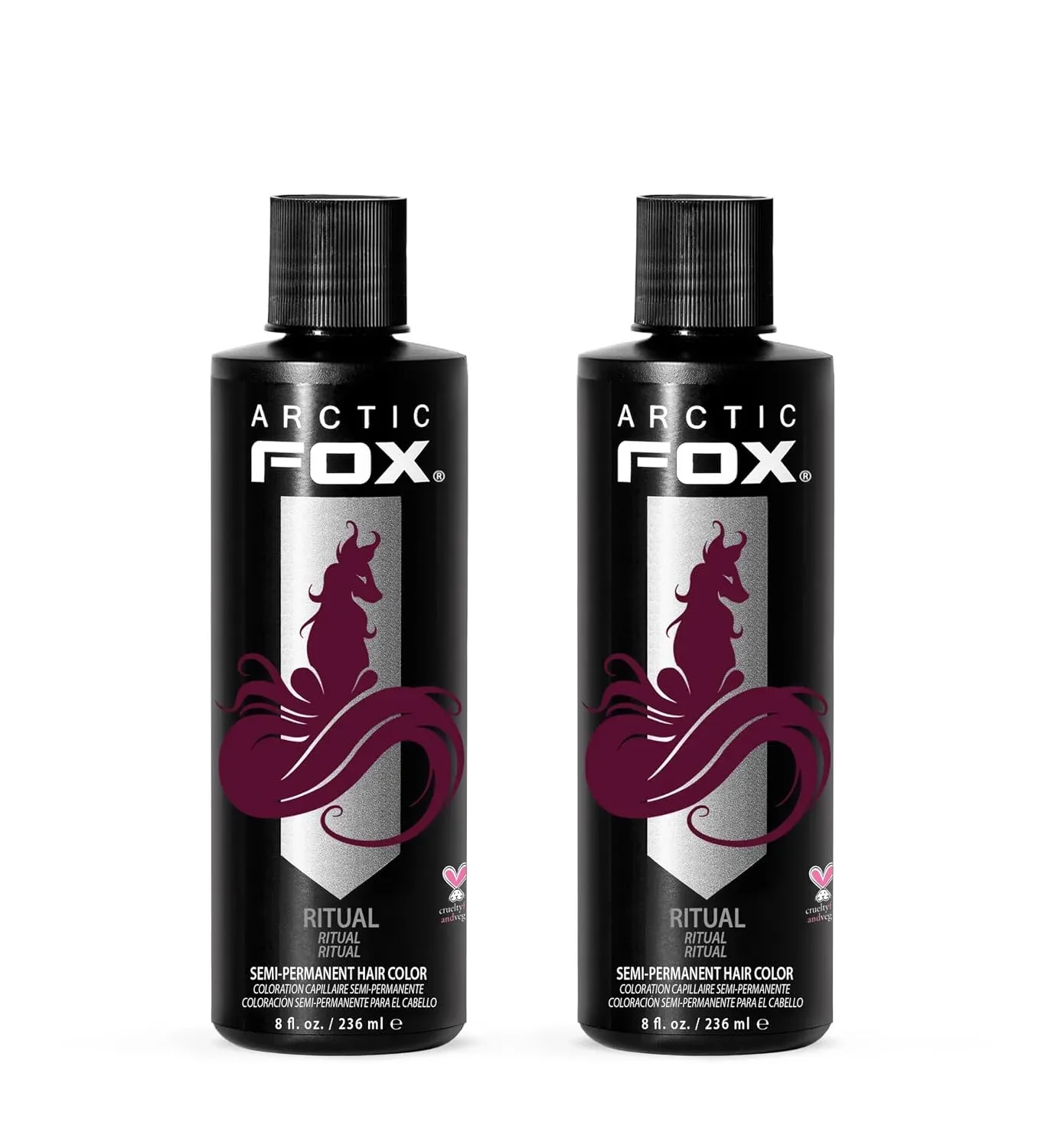 Tintura Semipermanente Arctic Fox Ritual Rojo Burgundy 2 x 8 oz