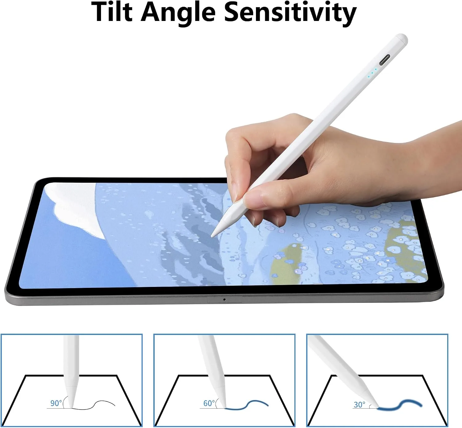 Stylus Pen for Apple Pencil iPad 2026-2018 A16 11th Generation Air Pro Mini