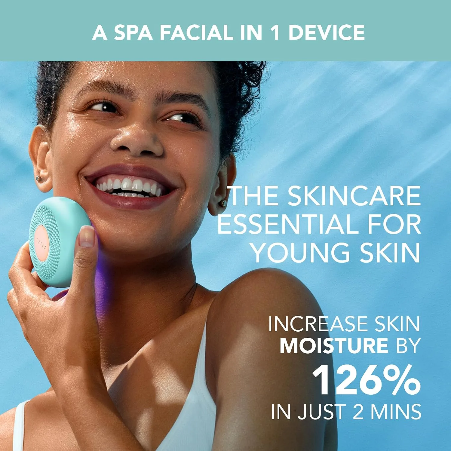 FOREO UFO 3 mini Face Mask Skincare - Face Moisturiser, Red Light