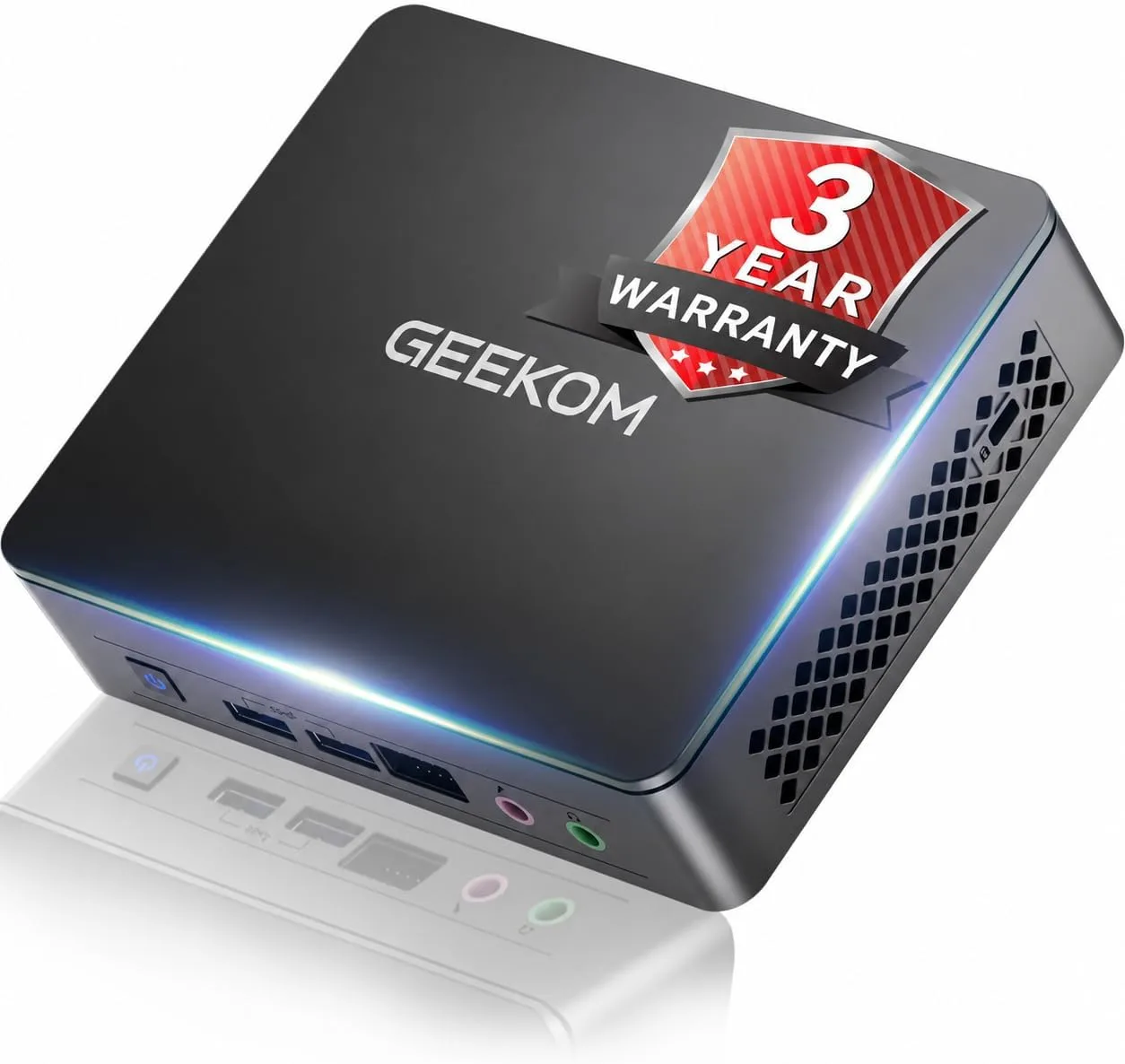 GEEKOM Air12 Lite Quiet AI Office Mini PC with Intel N95|8GB RAM+256GB SSD