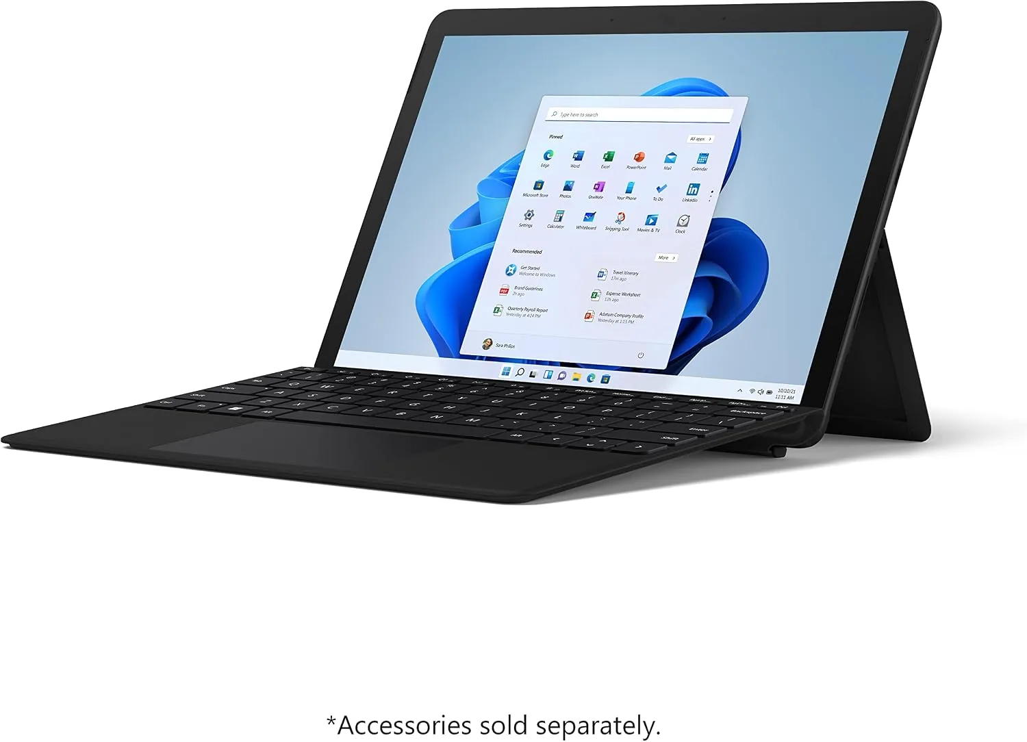 Microsoft Surface Go 3-10.5" Touch-Screen - Intel Core i3-8GB Memory - 128GB SSD - WiFi - Black Windows 11 PRO (Renewed)