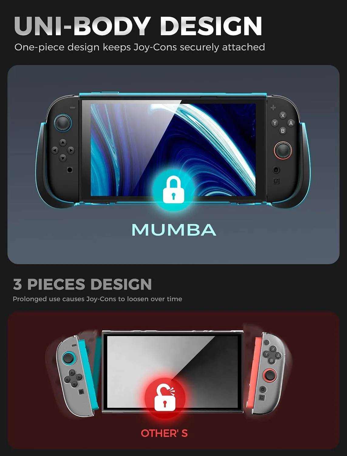 Mumba Titan Case for Nintendo Switch 2 with Kickstand & 7 Card Slots,Desert