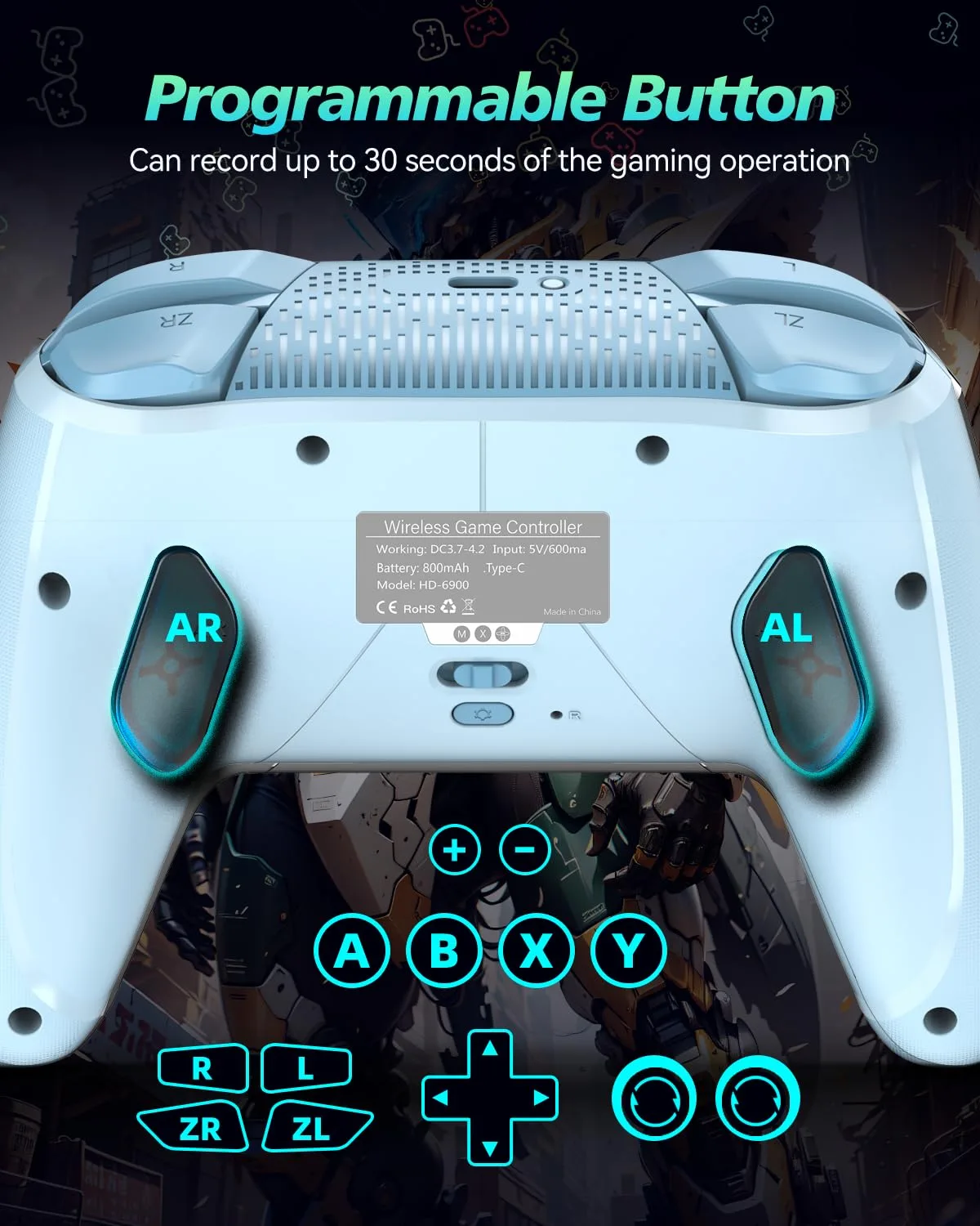GMBACK Wireless Switch 2 Pro Controller with Home Wake Up & Loop Macro