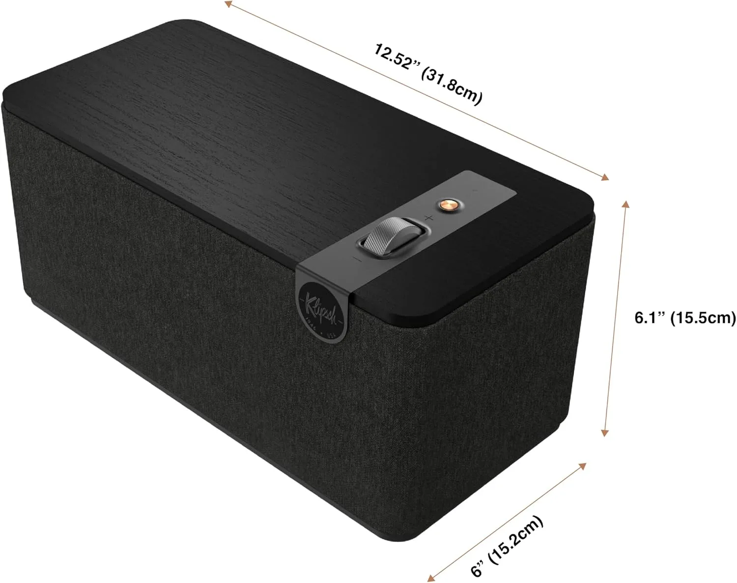 Klipsch The One Plus Premium Bluetooth Speaker System, Matte Black