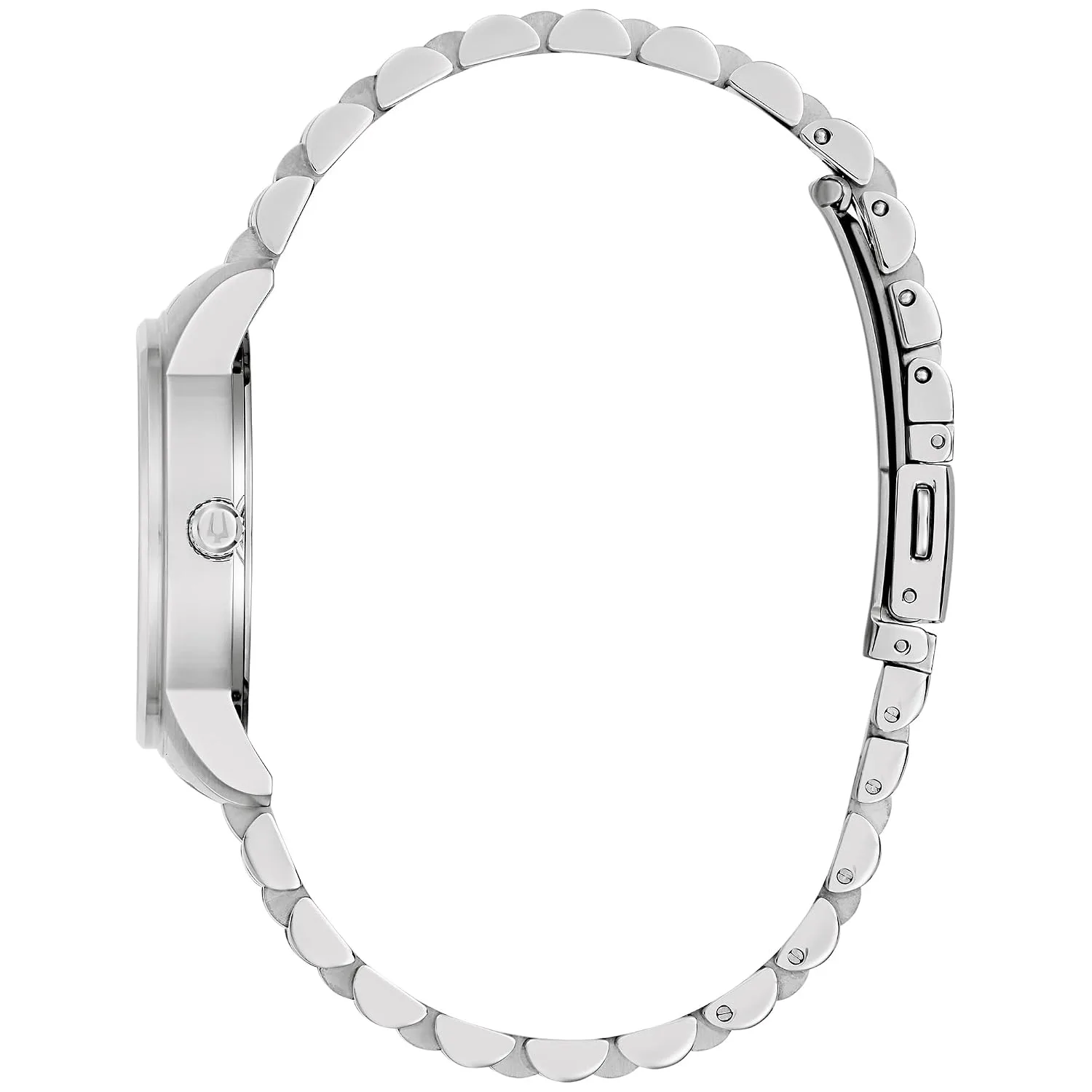 Bulova Ladies' Classic Diamond Two-Tone Gold Stainless Steel 3-Hand Calendar Date Quartz Watch