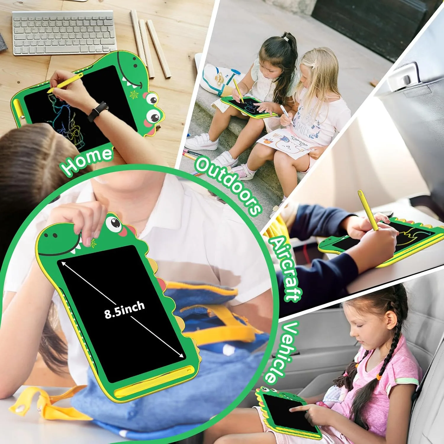 BKM LCD Writing Tablet for Kids, Educational Toddler Toys, 8.5 inch