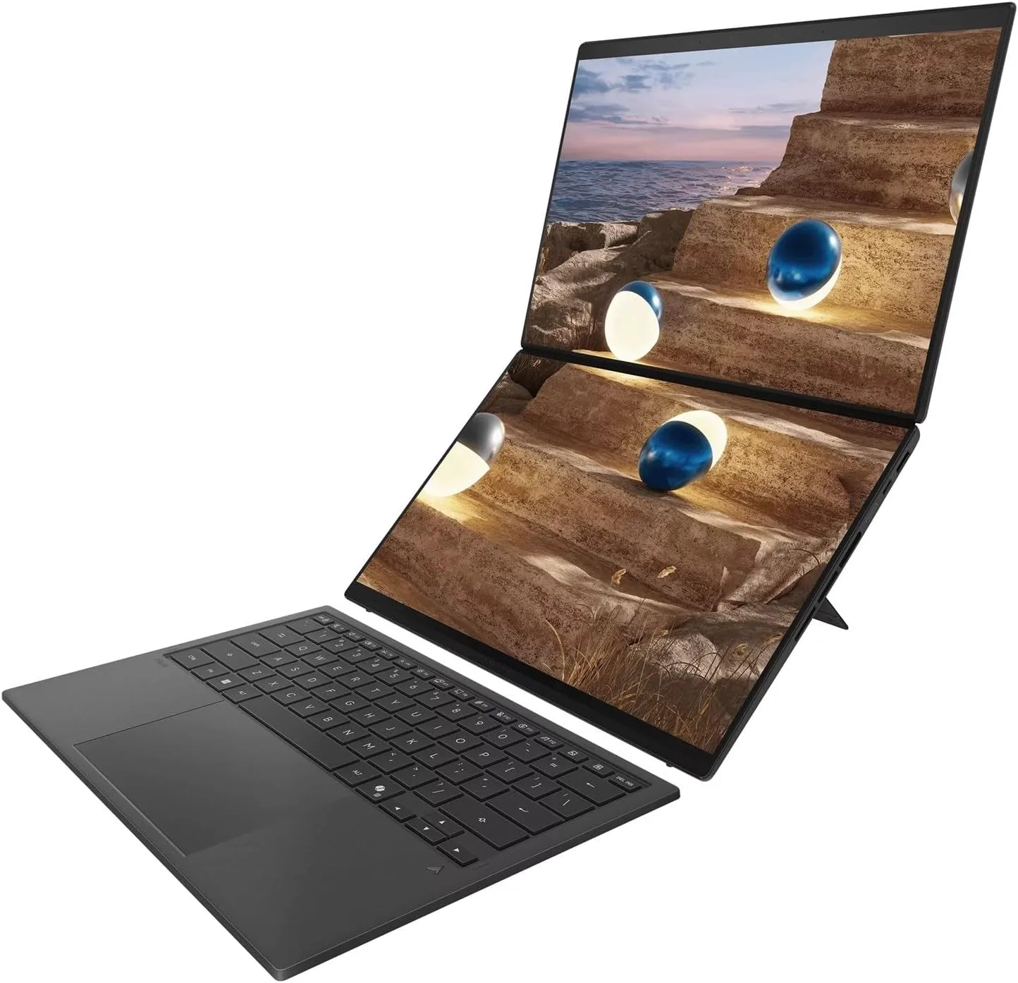EXCaliberPC [2026] ASUS Zenbook Duo UX8407AA-PBX9T (Intel Core Ultra X9 378H, 32GB RAM, 2TB SSD, 14" OLED 3K 144Hz Touch, Windows 11) Touchscreen Laptop