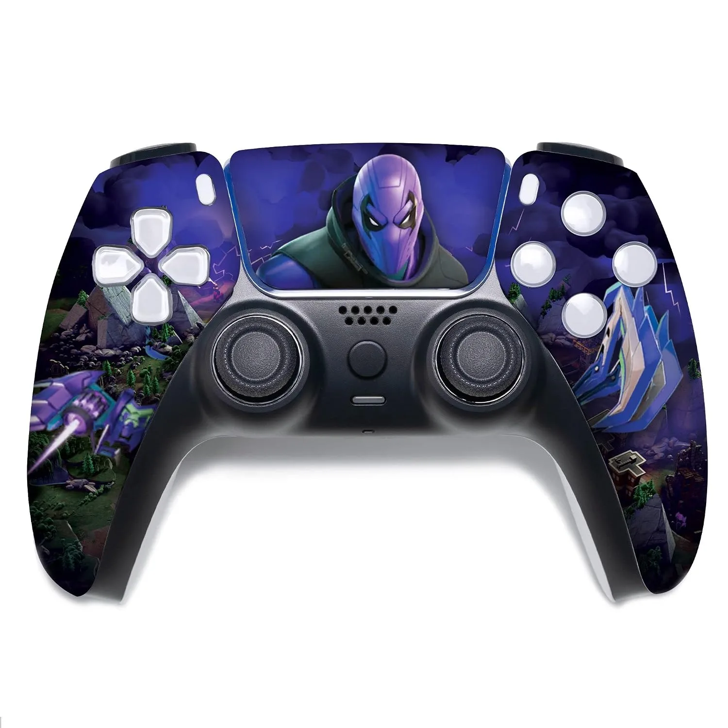 Tassukki 2.0 Custom PS-5 Controller Wireless compatible with Play-Station 5 Console by BCB Controllers | Proudly Customized in USA with Permanent HYDRO-DIP Printing (NOT JUST A SKIN) (MODDED)