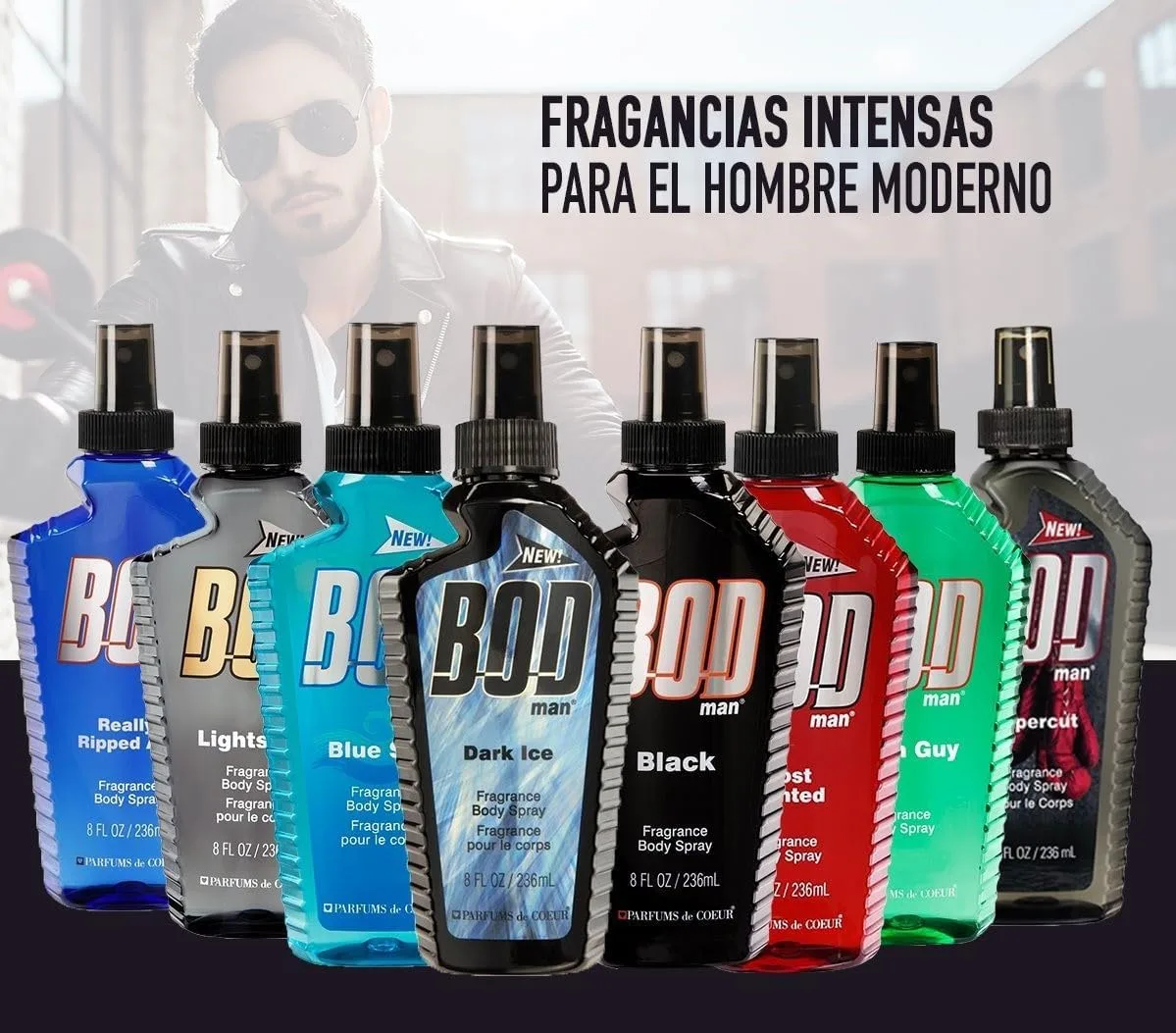 BOD man Fragrance Body Spray, Most Wanted, 8 fl oz