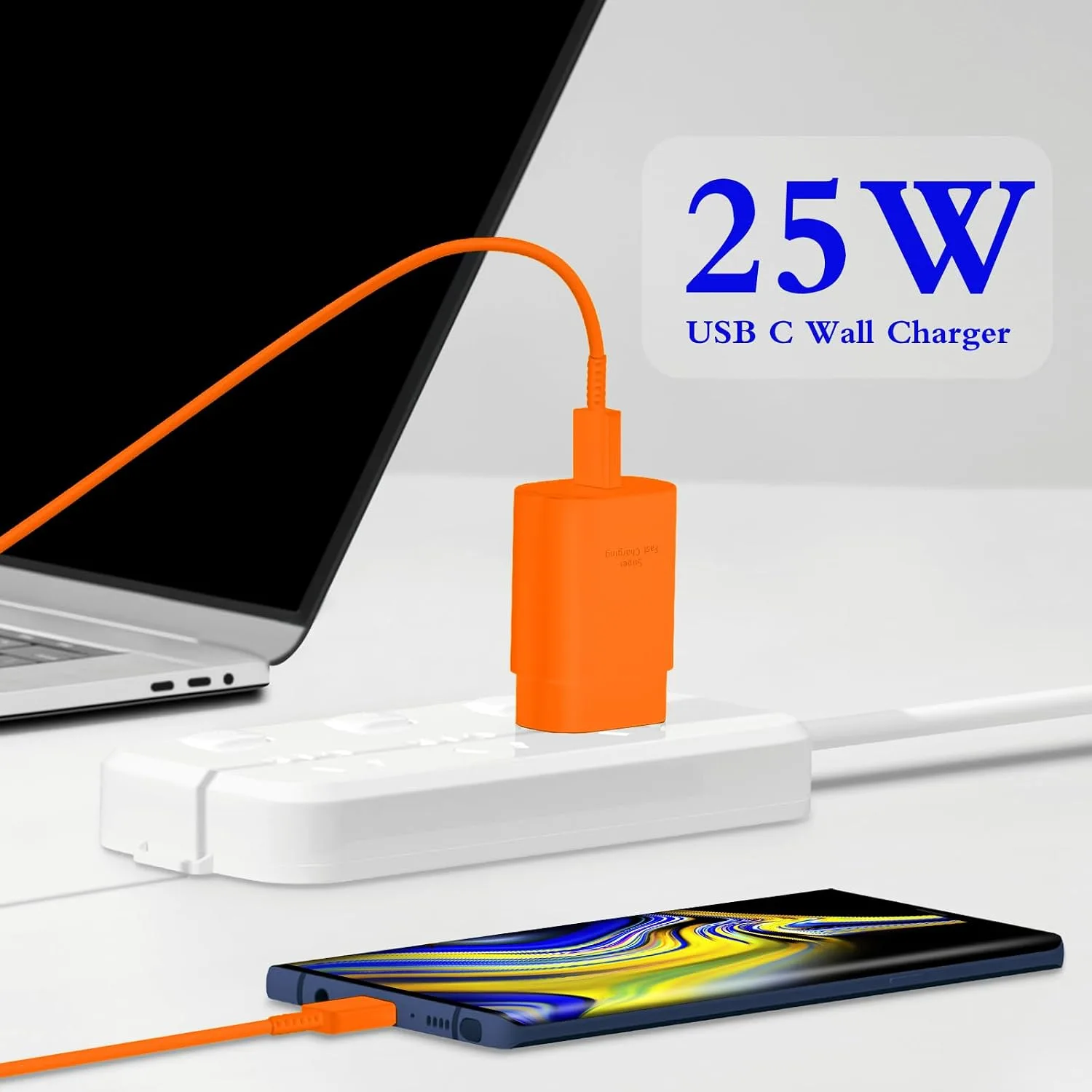 Type C Charger Fast Charging 2-Pack 25W Long 6FT USB C Cable