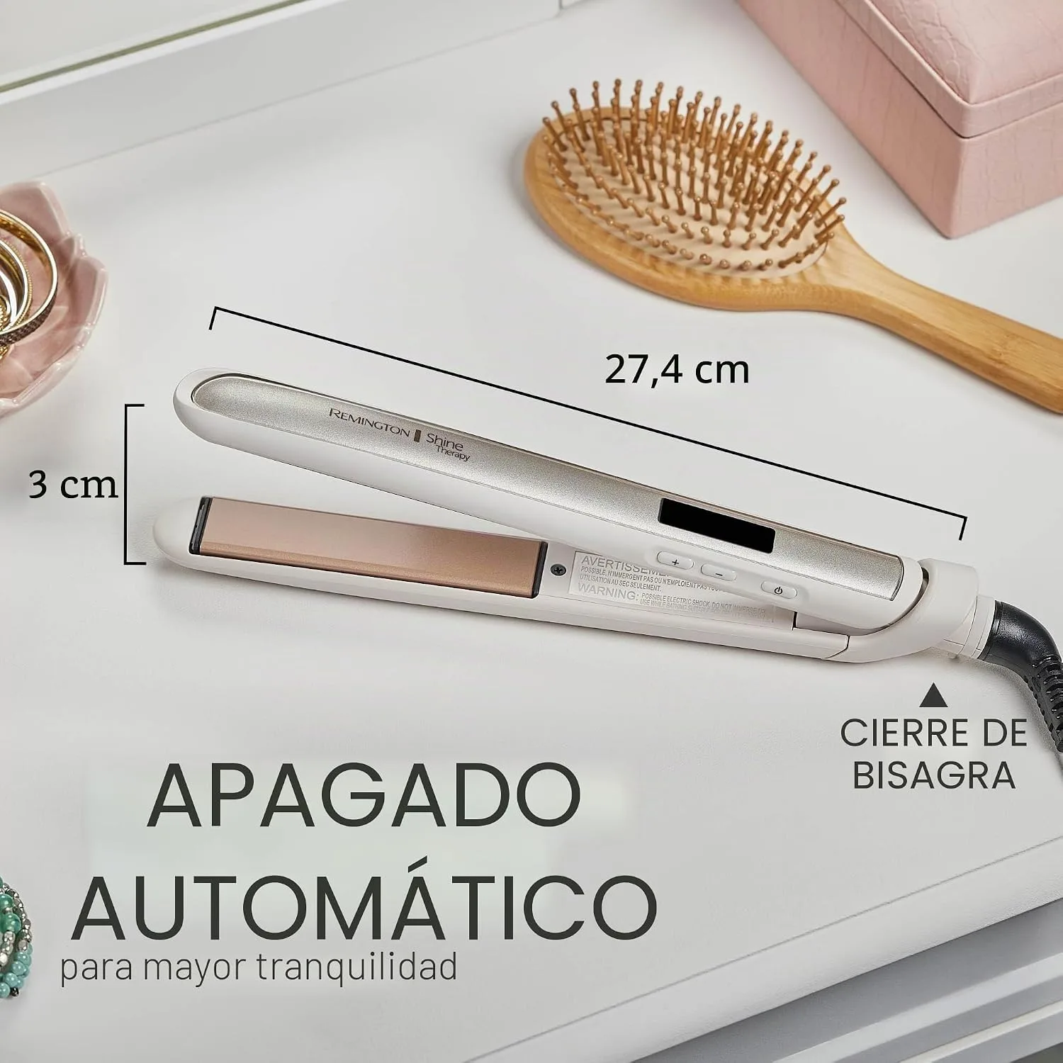 Remington Shine Therapy 1 Inch Hair Straightener, Argan Oil & Keratin