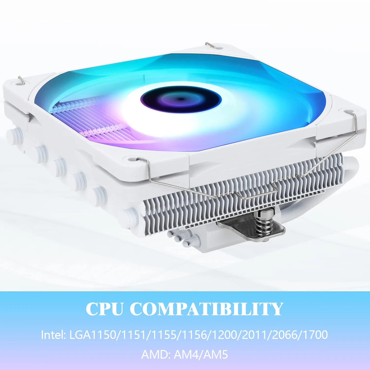 Thermalright AXP120-X67 White ARGB Low Profile CPU Air Cooler