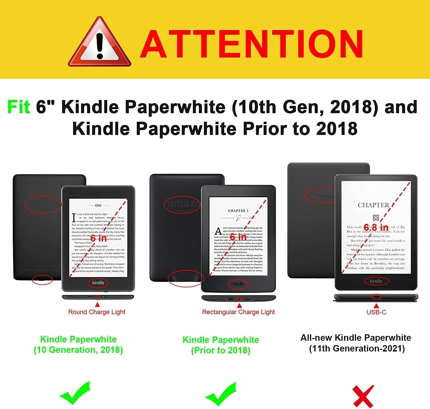 Fintie Stand Case for 6" Kindle Paperwhite 10th Gen 2018, Starry Night