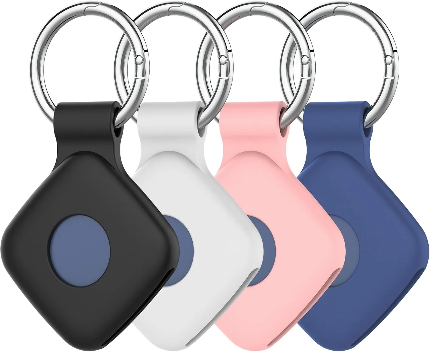 DDJ Silicone Case for UGREEN Tracker Tags with Keychain, 4-Pack
