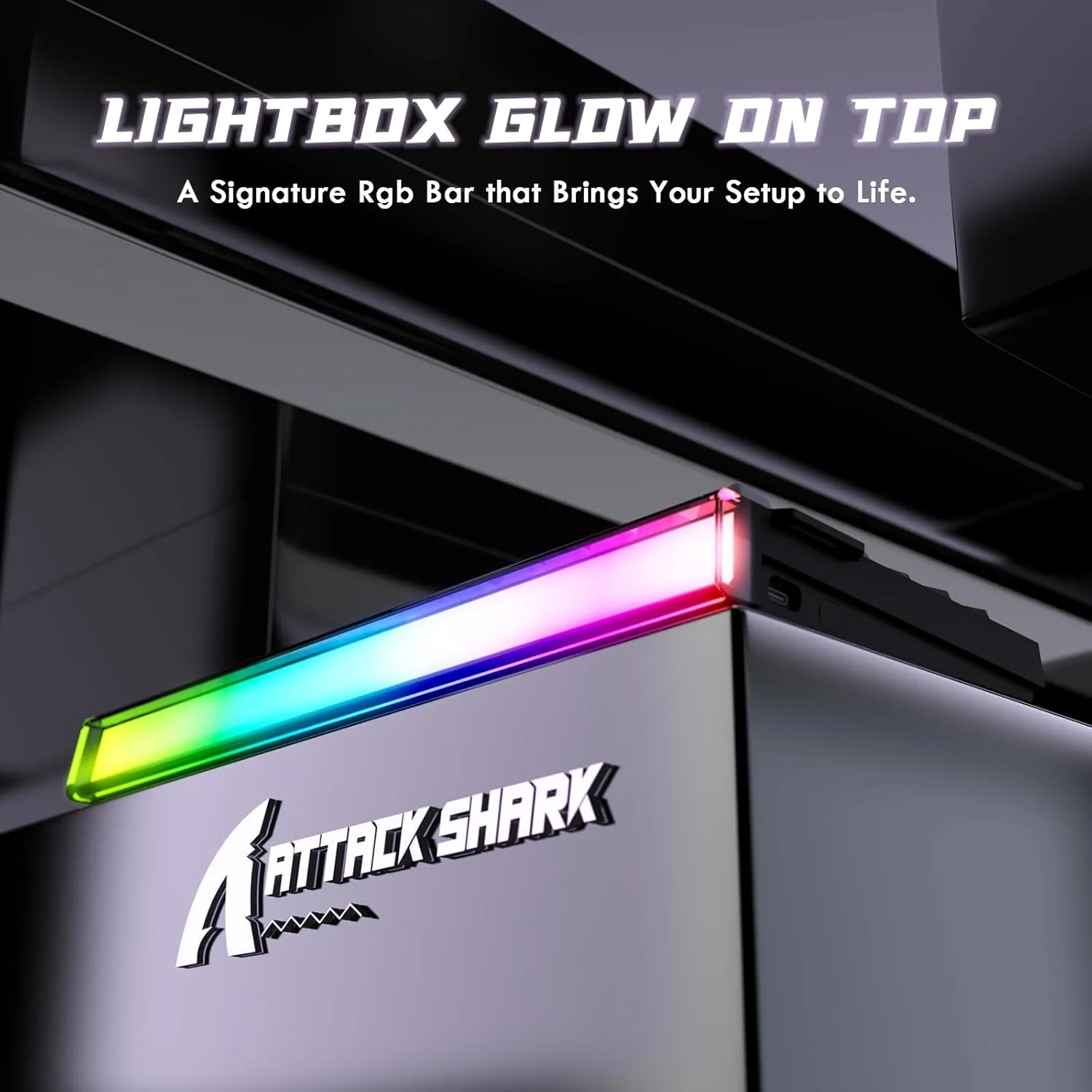 ATTACK SHARK R85 HE Wired 75% RT Mechanical RGB Gaming Keyboard-Moonlight