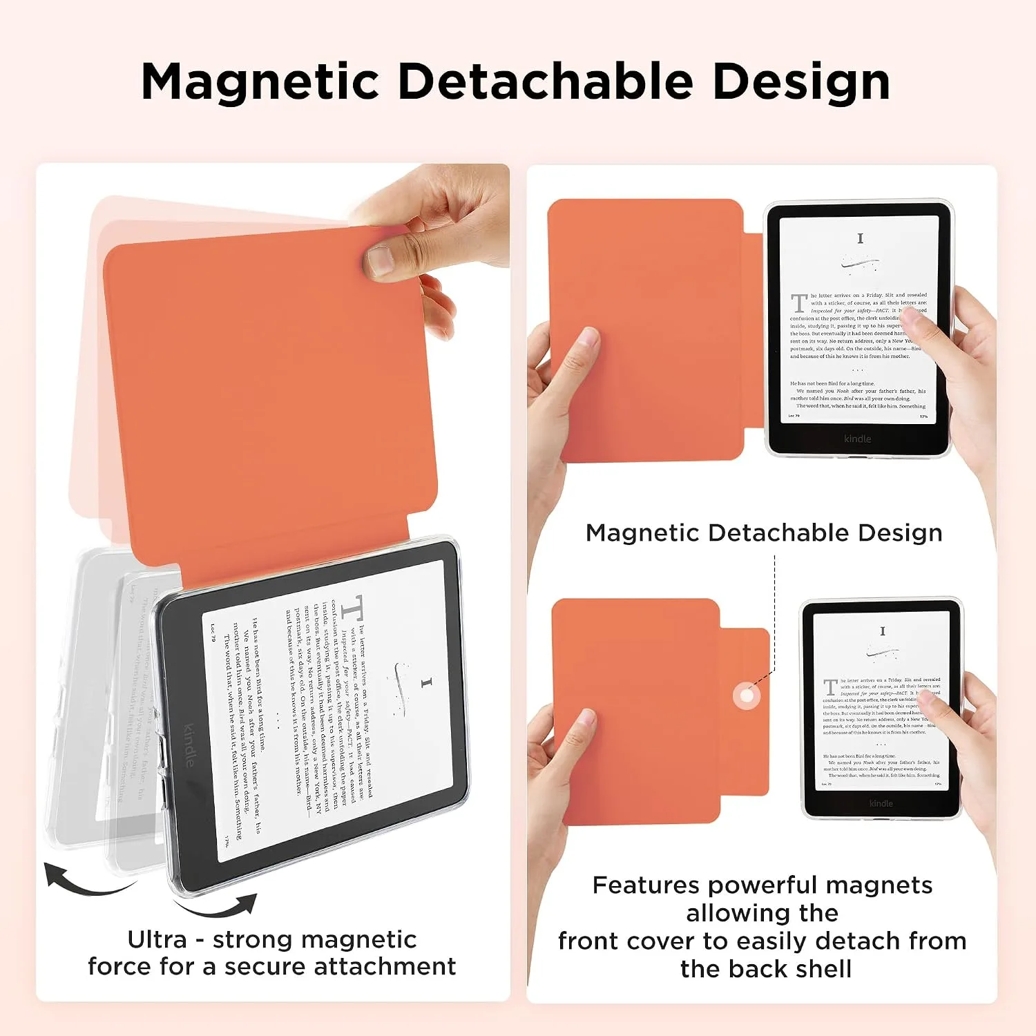 SESENSE Magnetic Case for 7'' Kindle Paperwhite 12th Gen 2024 & Colorsoft