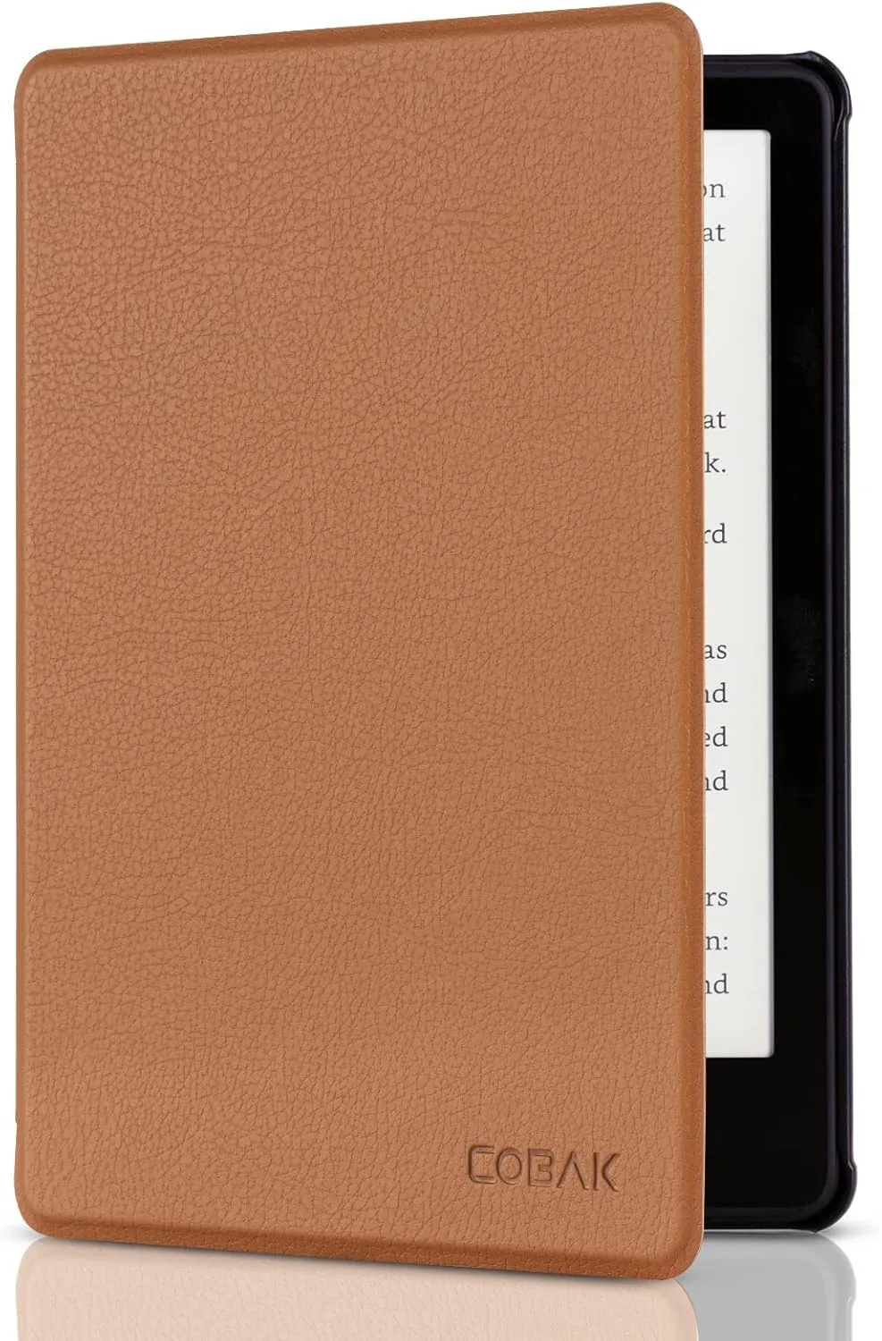 CoBak Case for All New 6 Inch E-Reader 2024 and 2022 (11 Generation) - PU Leather Smart Cover, Auto Sleep and Wake,Lychee Brown