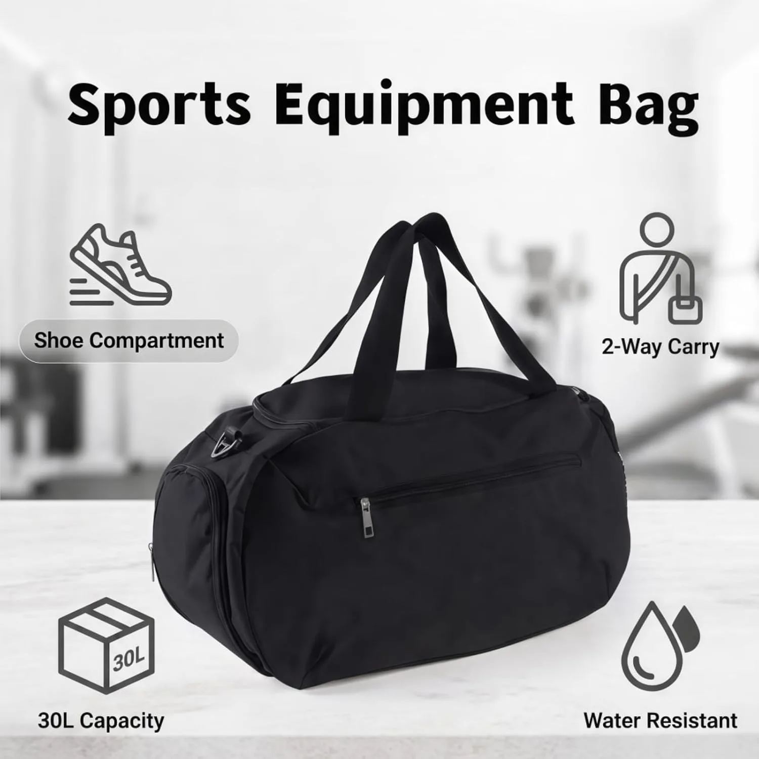 Soccer Bag with Shoe Compartment for Travel Gym Sports