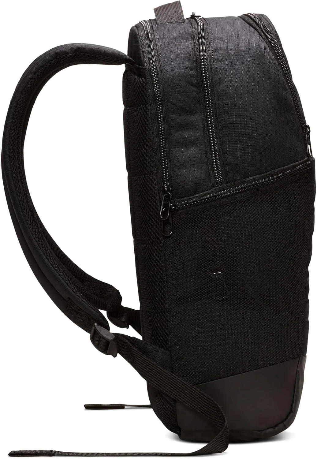 Nike Brasilia Medium Training Backpack for Women and Men with Secure Storage & Water Resistant Coating, Black/Black/White