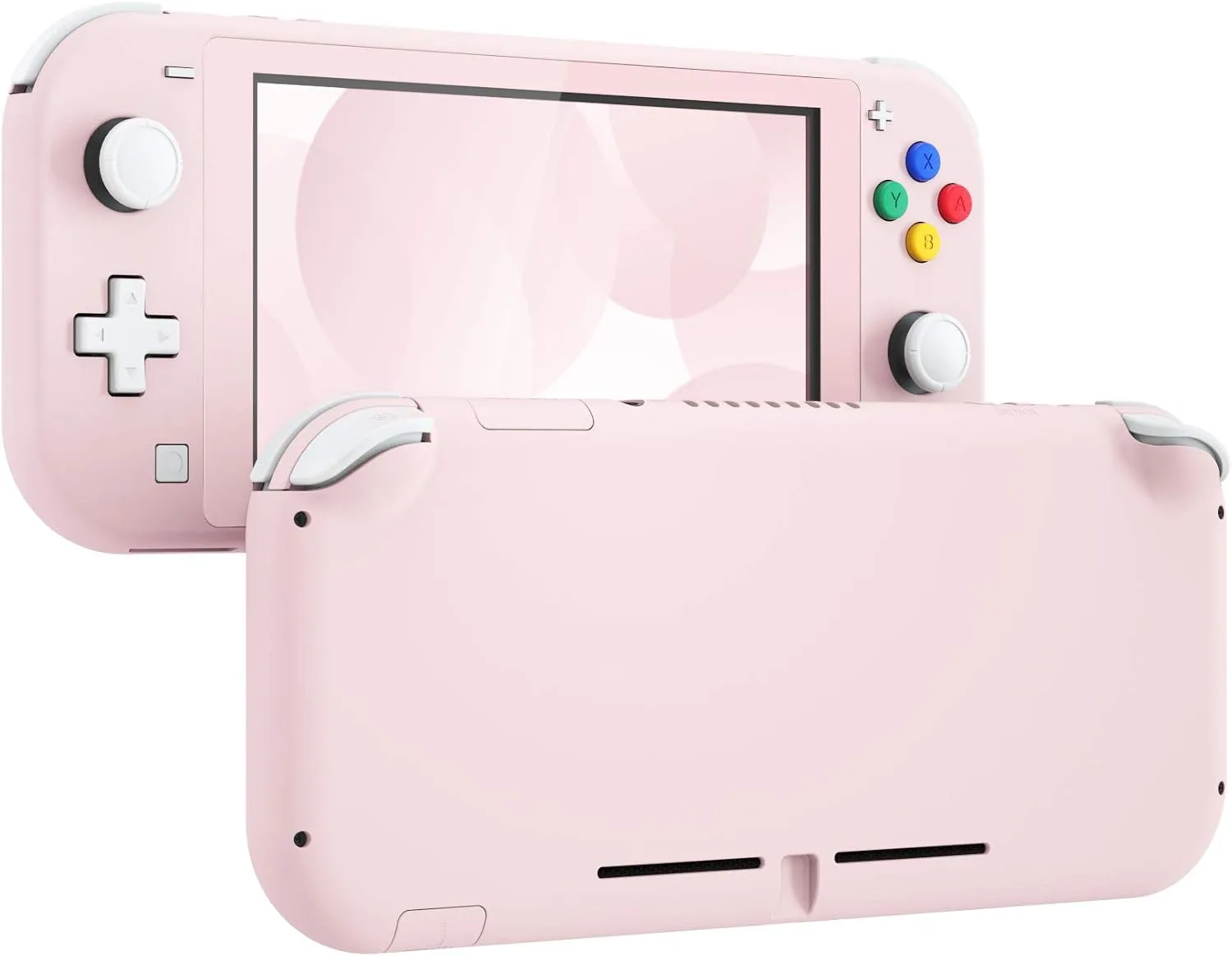 eXtremeRate Cherry Blossoms Pink DIY Replacement Shell for Nintendo Switch Lite, NSL Handheld Controller Housing with Screen Protector, Custom Cover for Nintendo Switch Lite [Console NOT Included]