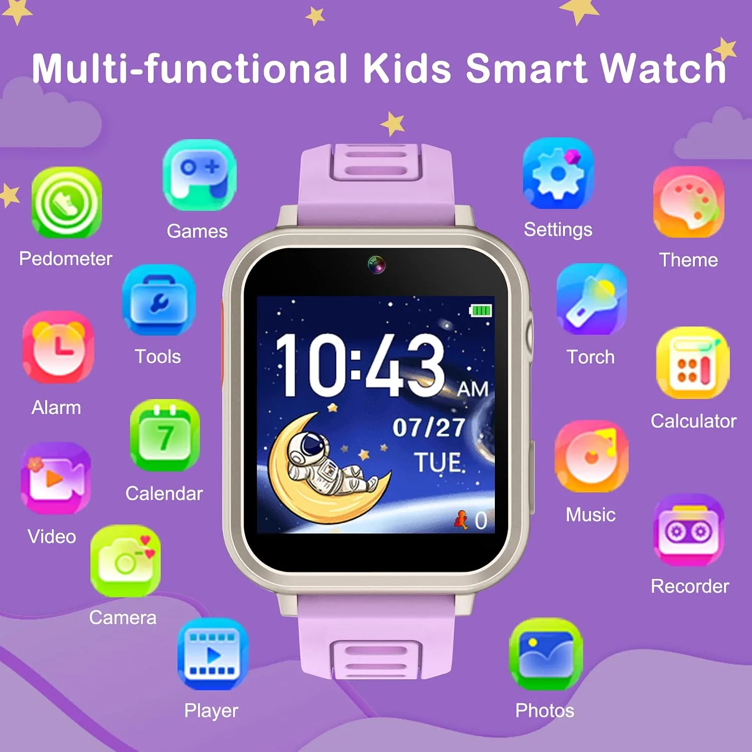 Kids Smart Watches Girls Ages 4-12, Smart Watch for Kids with 39 Games