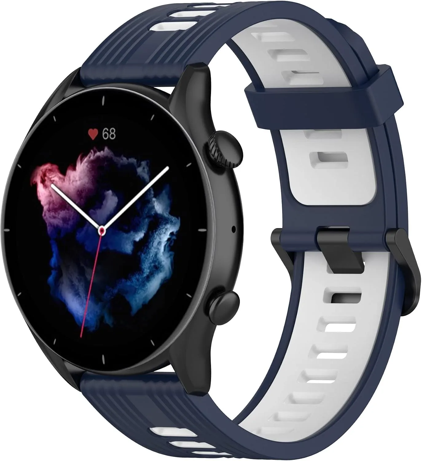 FitTurn 22mm Soft Silicone Strap for Coros Pace 3/Apex 2 Pro/Apex Pro/Apex 46mm Smart Watch Bands Replacement Wristband