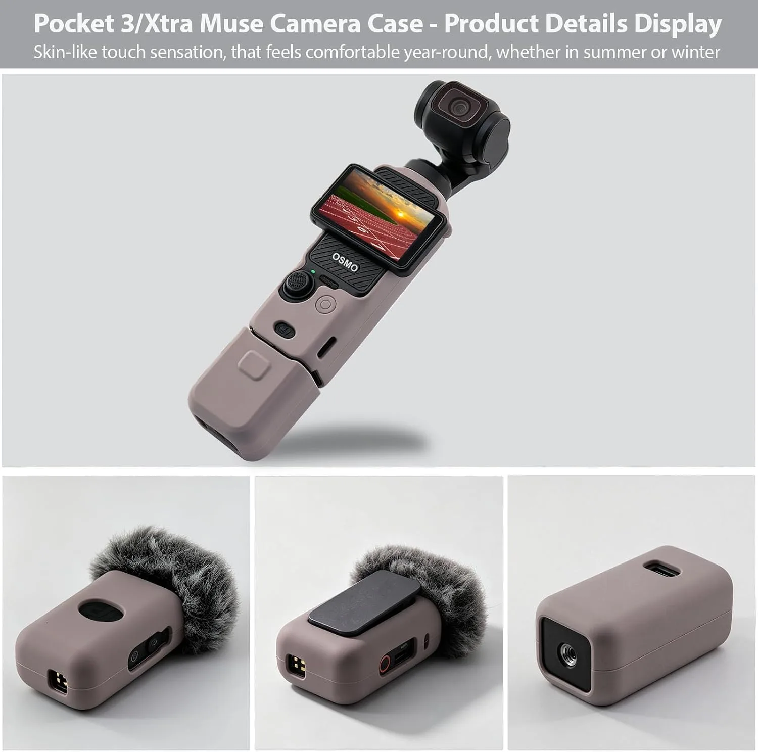 Case for DJI Osmo Pocket 3 / Xtra Muse Camera - Taupe