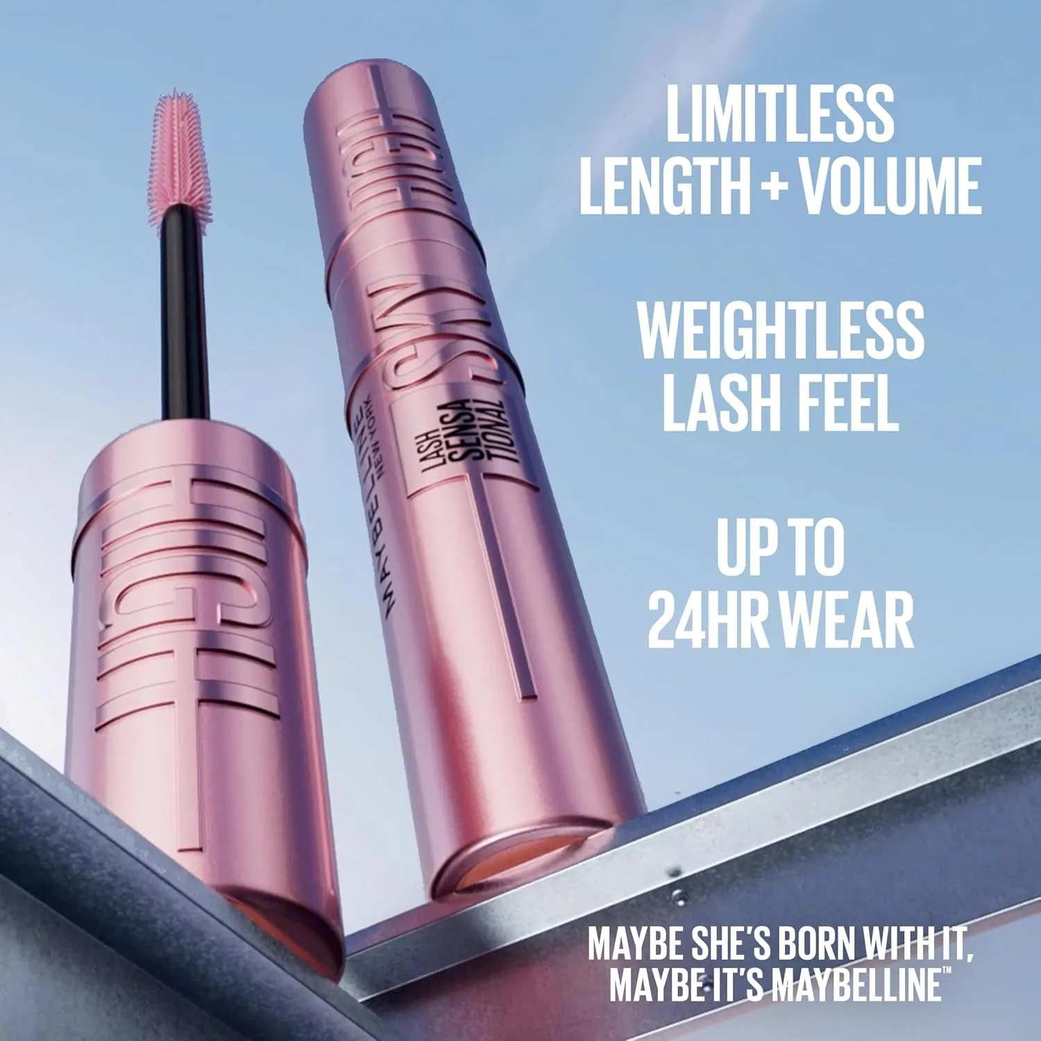 Maybelline Lash Sensational Sky High Glitter Mascara, Space Diamond