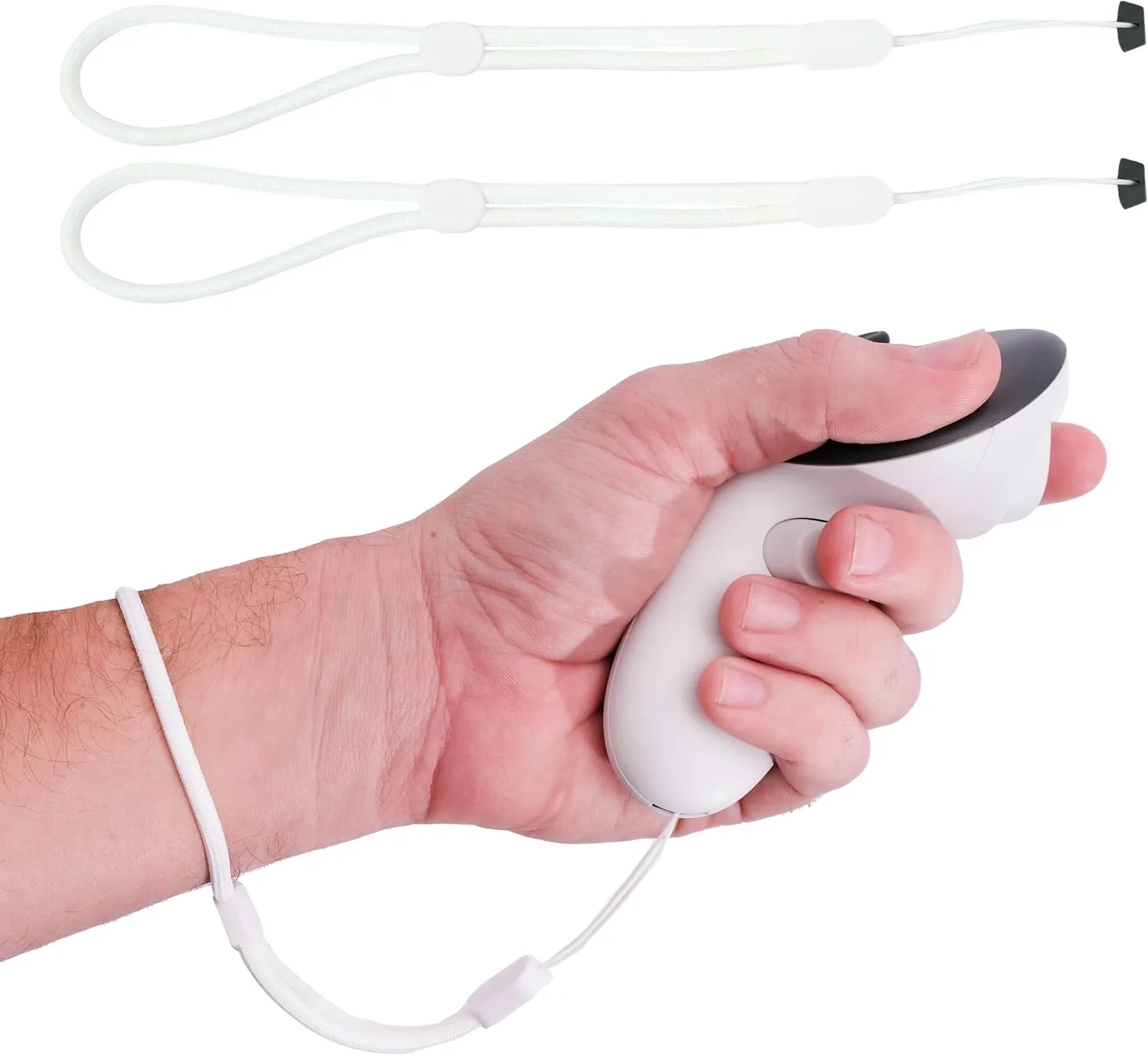 Correas para muñeca DeadEyeVR para realidad virtual 3 unidades ajustables blancas
