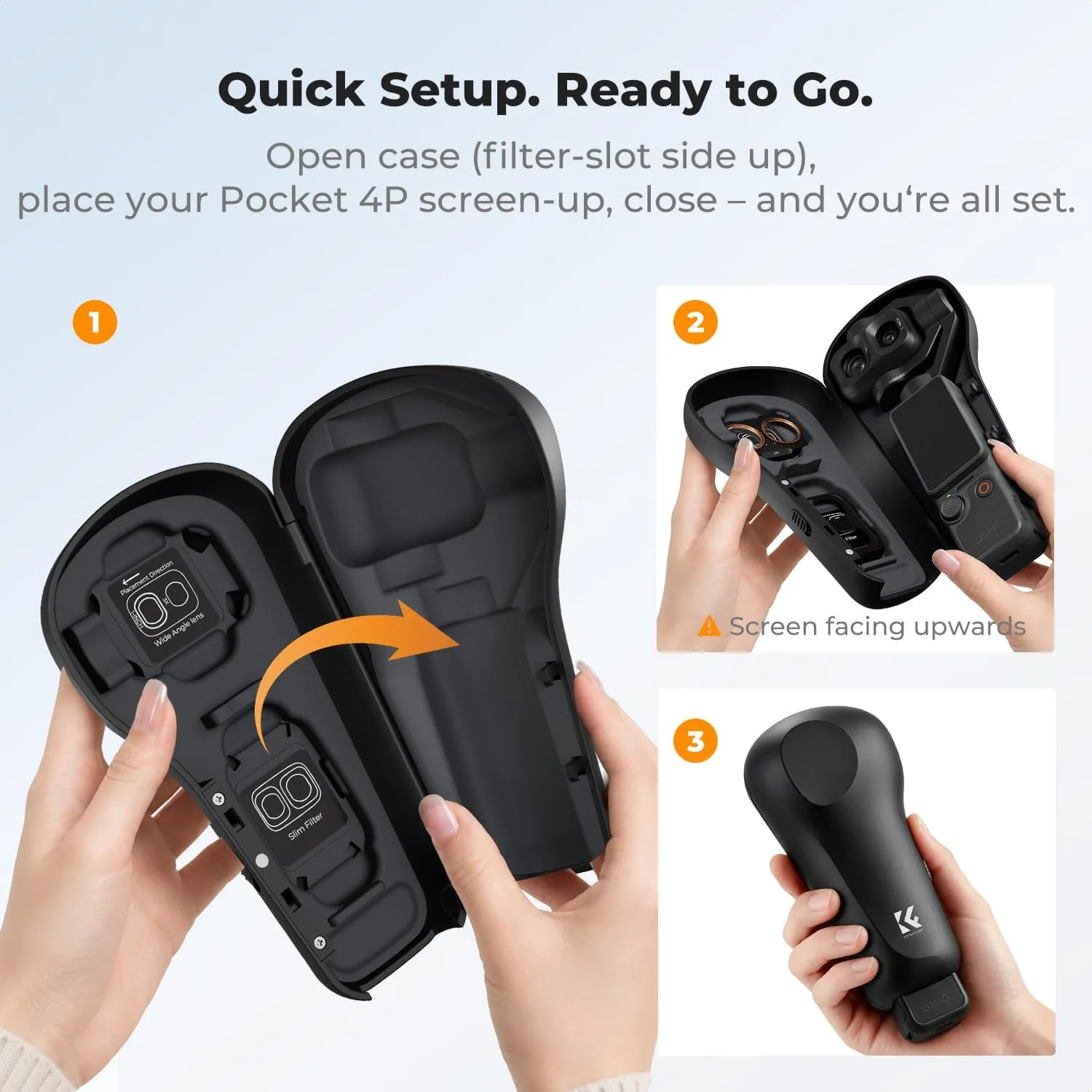 K&F CONCEPT Protective Case Compatible with DJI Osmo Pocket 4P