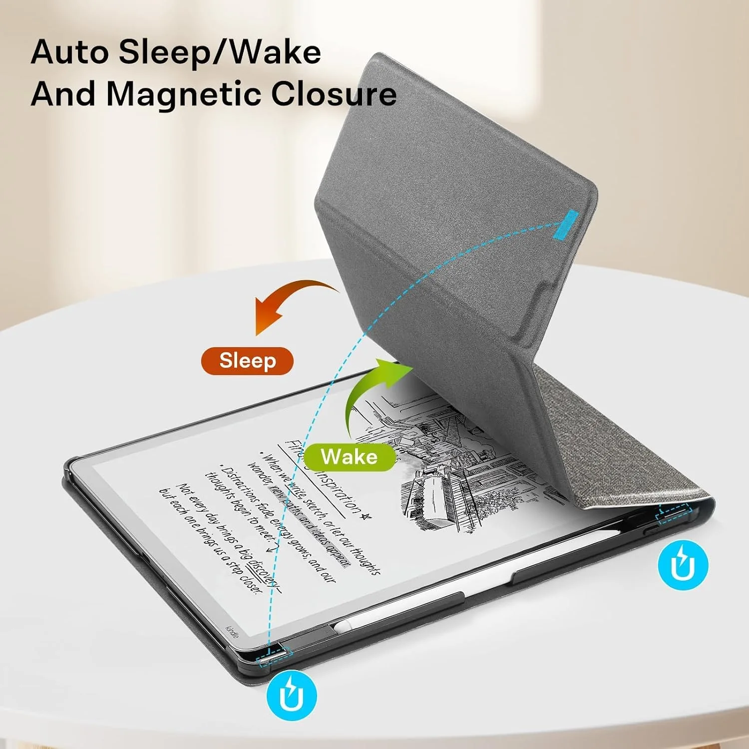 CoBak Stand Case for 11" Kindle Scribe 3rd Gen 2025 & Colorsoft