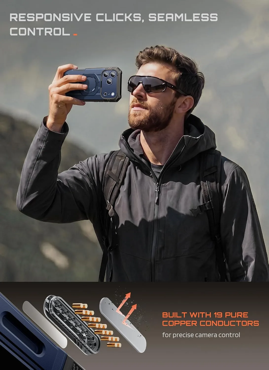 SUPCASE for iPhone 18 Pro Case/iPhone 17 Pro Case, Glass Protector, Azure