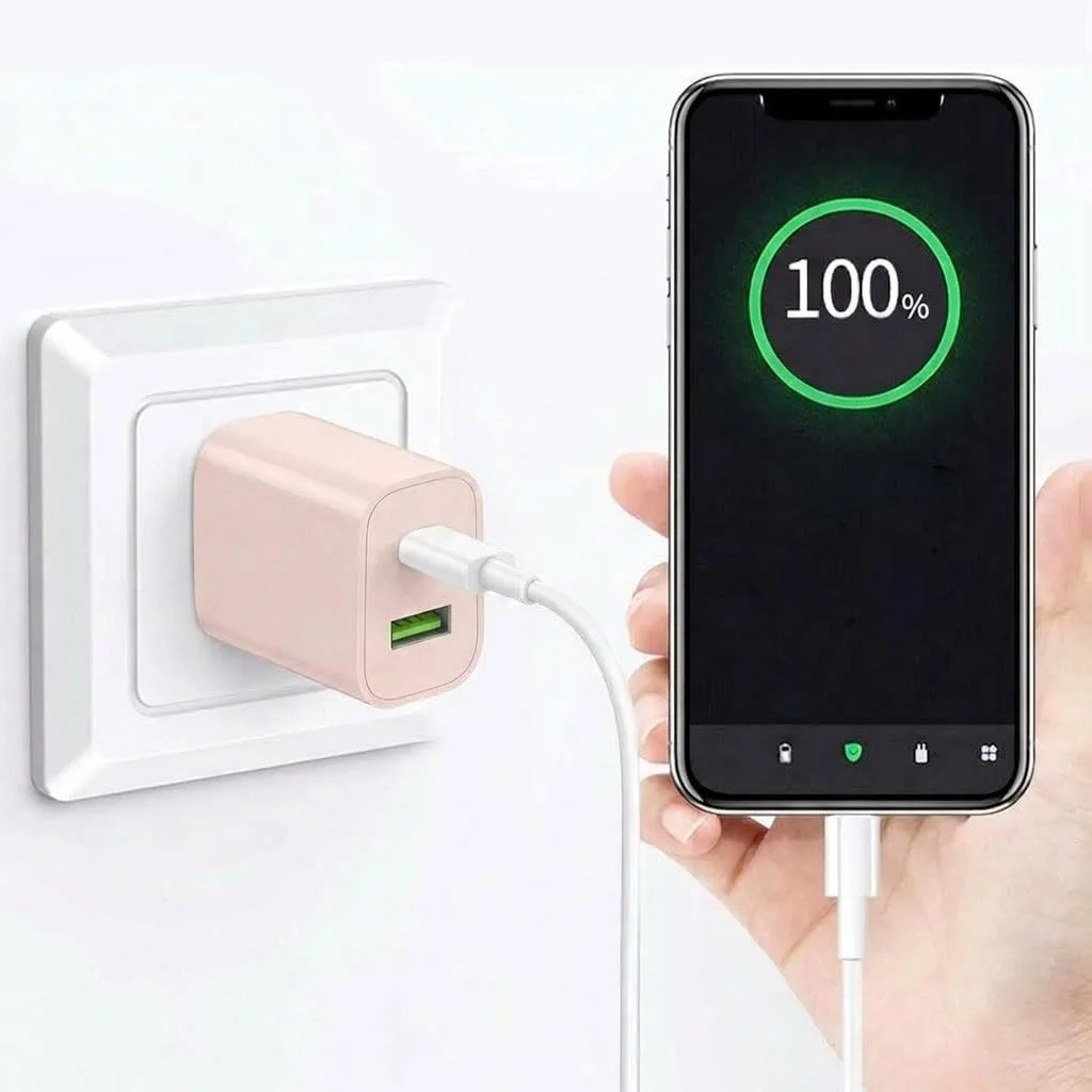 2 Pack USB C Charger Block, Dual Port Type C Wall Charger Fast Charging