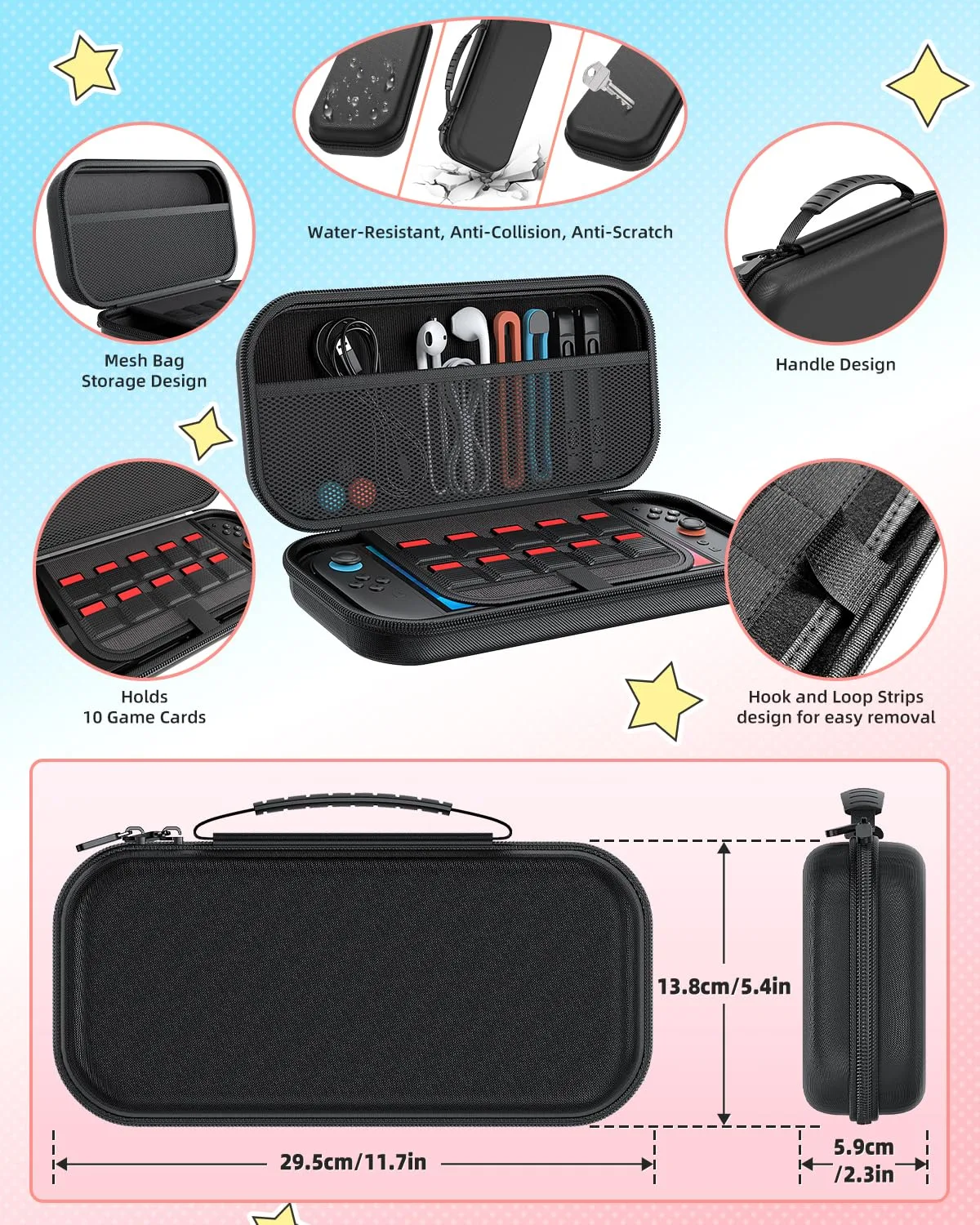 Switch 2 Accessories, 17-IN-1 Pro Controller Bundle for Nintendo Switch 2