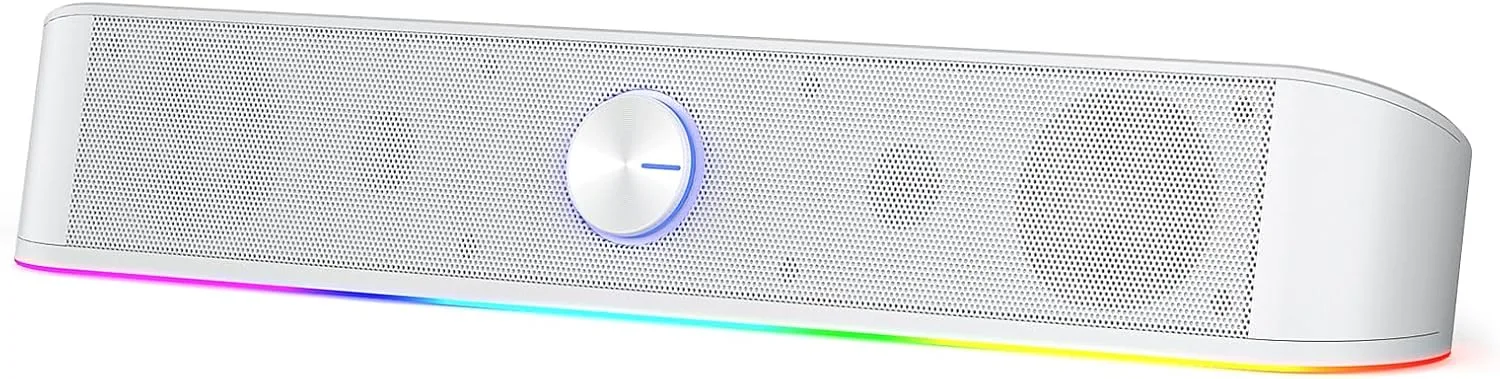Redragon GS560 RGB Desktop Soundbar, Dynamic Lighting Bar with Audio Sync