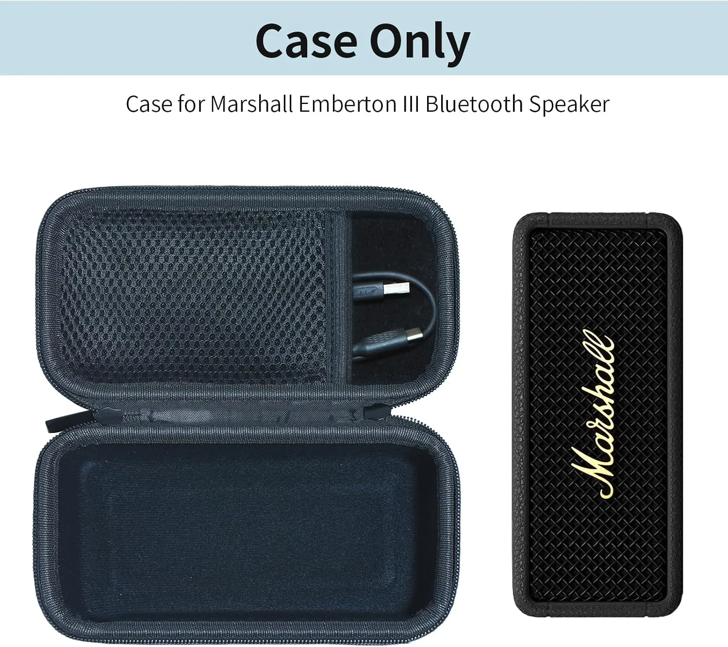 Case for Marshall Emberton III/Emberton II Portable Bluetooth Speaker, Black(Only Case)