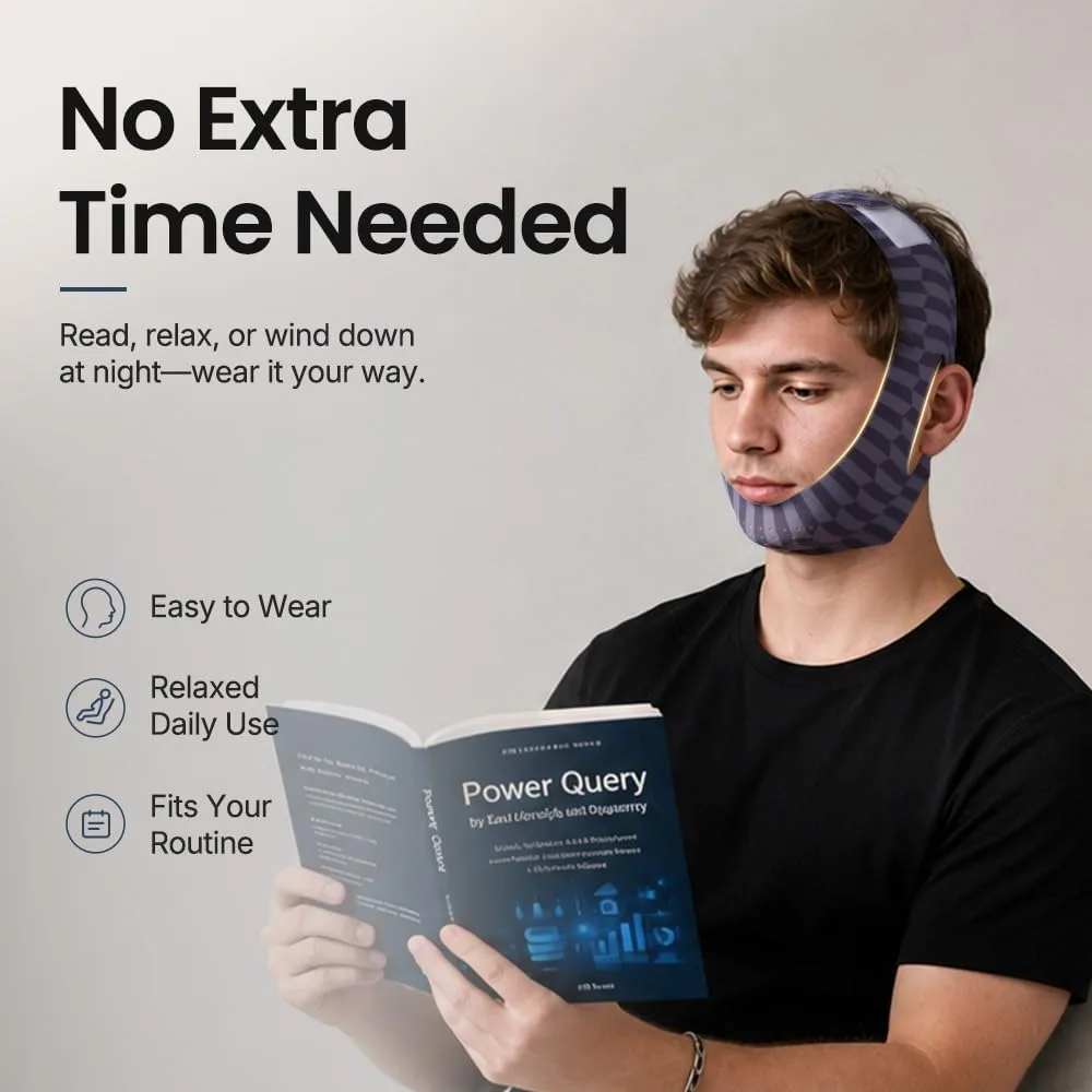 Double Chin Strap, V Line Lifting Jawline Shaper for Sleep Brown