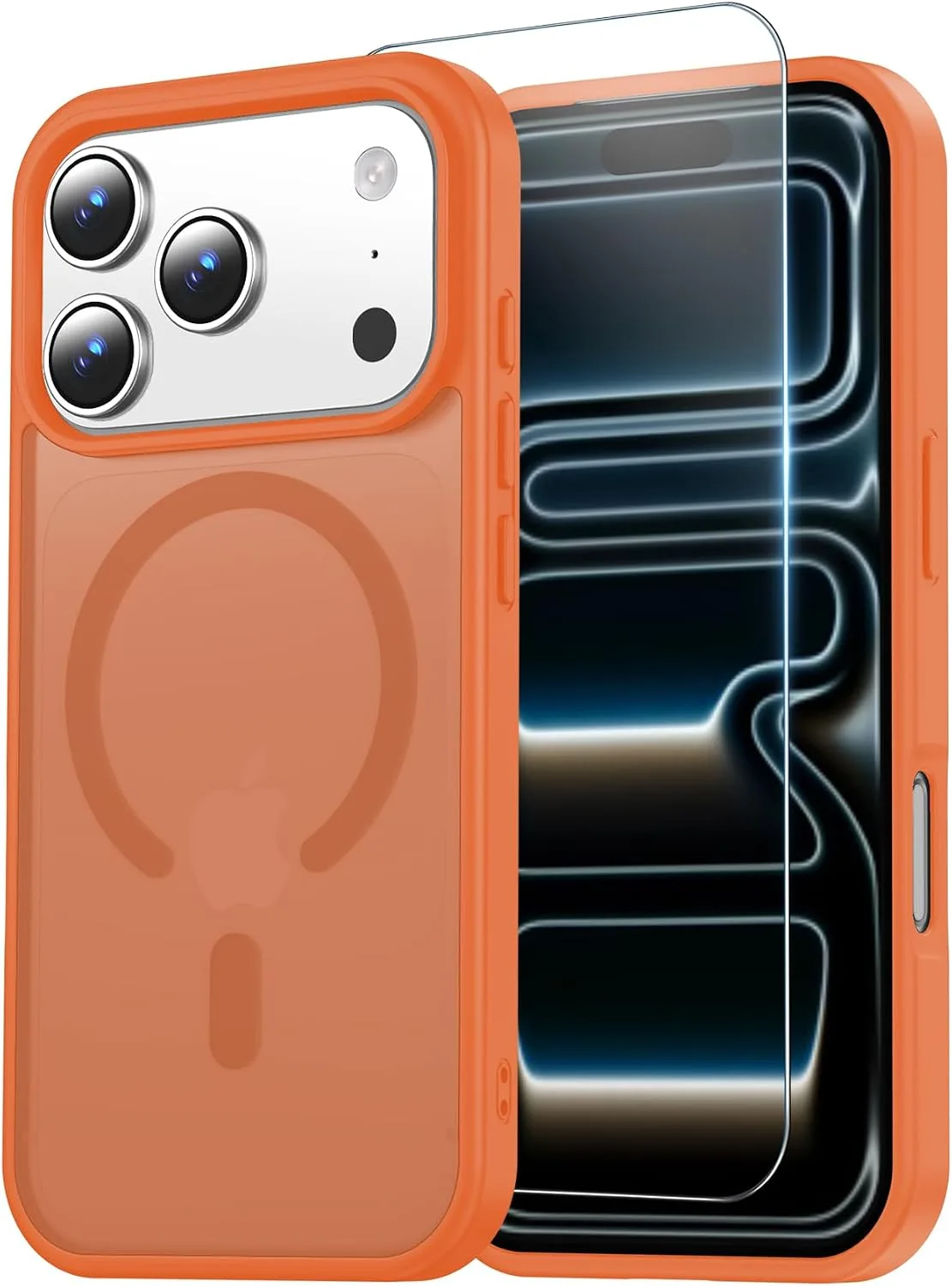 Temdan for iPhone 18 Pro Max Case/iPhone 17 Pro Max Case, Orange