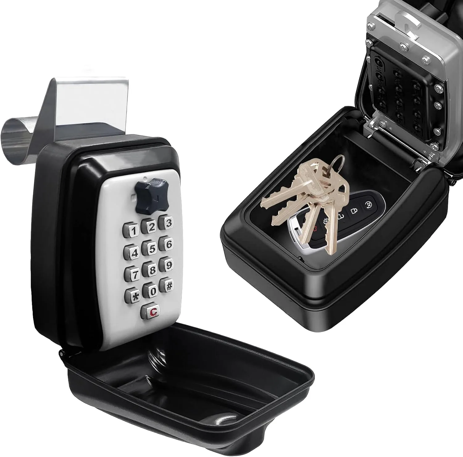 Caja organizadora para llaves de auto Bnrsz SL-591 con combinación y gancho
