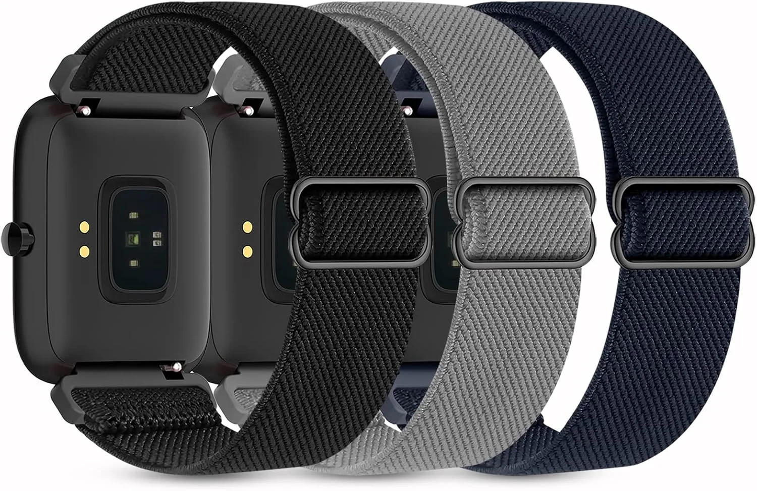 Correas para reloj Huadea 3 unidades nylon elástico compatibles con SKG V7 y V7 Pro