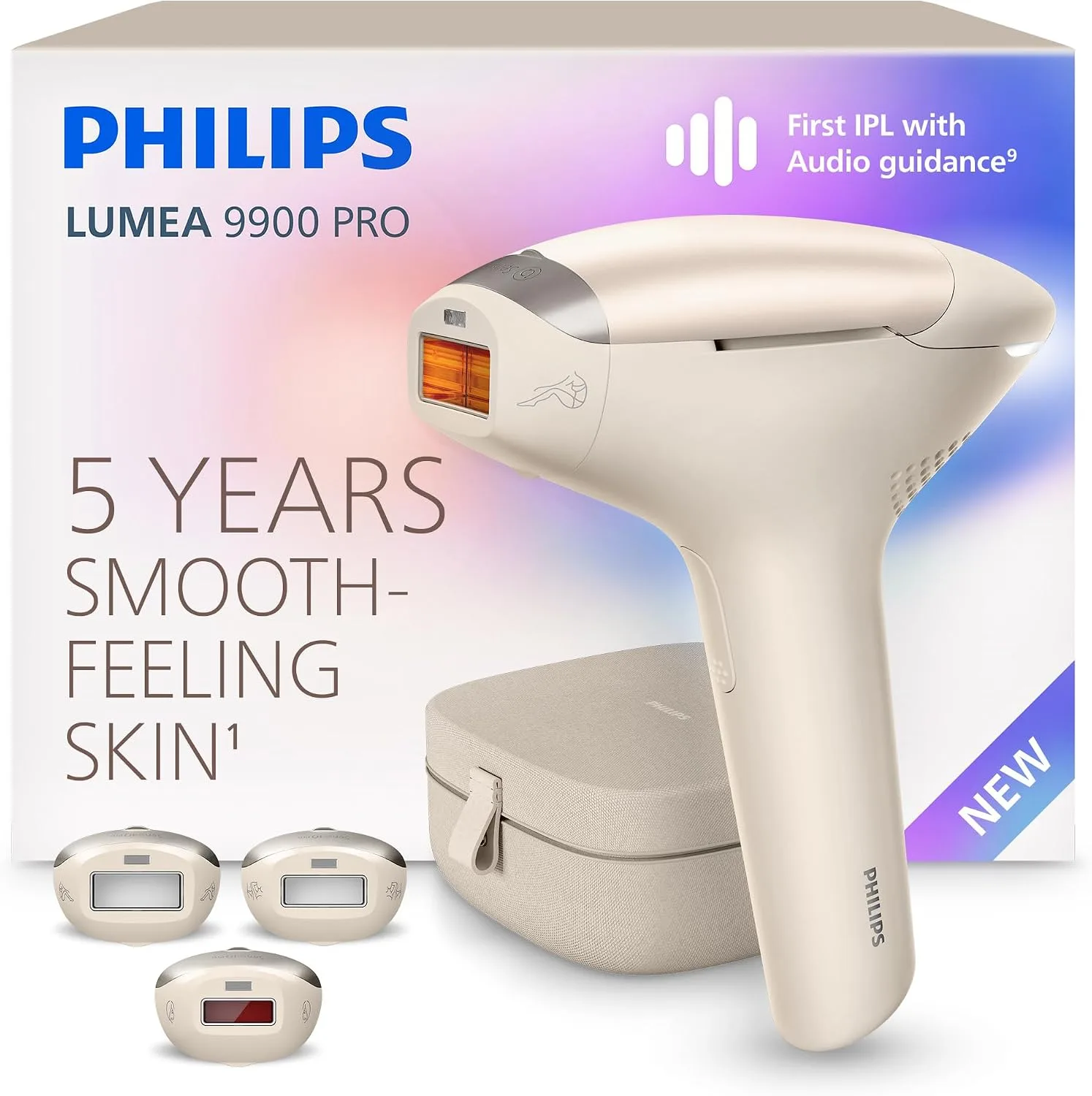 Philips Lumea 9900 Pro IPL Hair Removal Device for Long-Lasting Smooth Skin